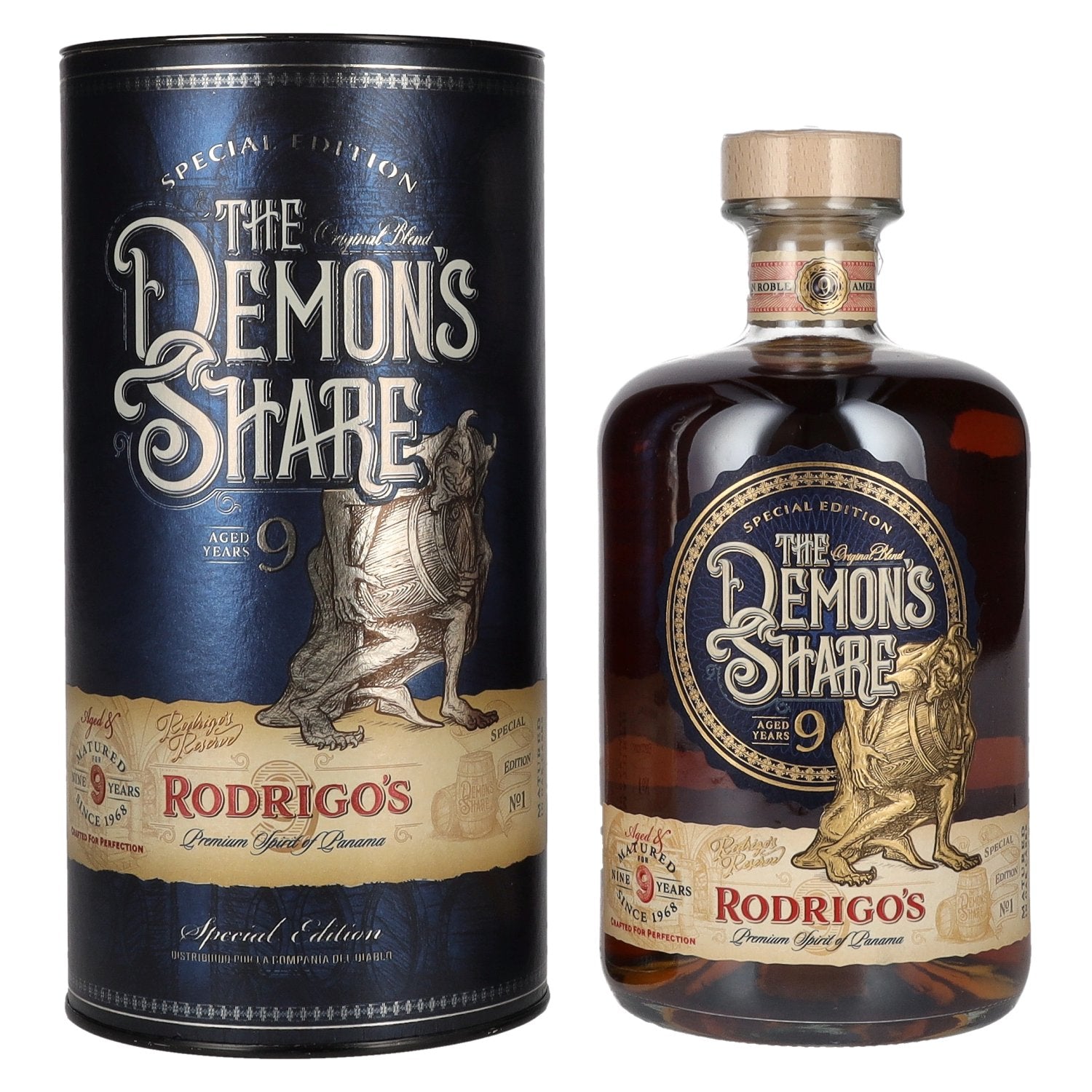 The Demon's Share 9 Years Old Rodrigo's Reserve Special Edition No. 1 40% Vol. 0,7l in Giftbox