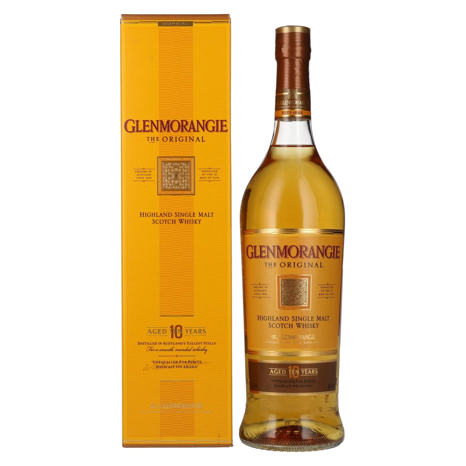 Glenmorangie THE ORIGINAL 10 Years Old Highland Single Malt 40% Vol. 1l in Giftbox