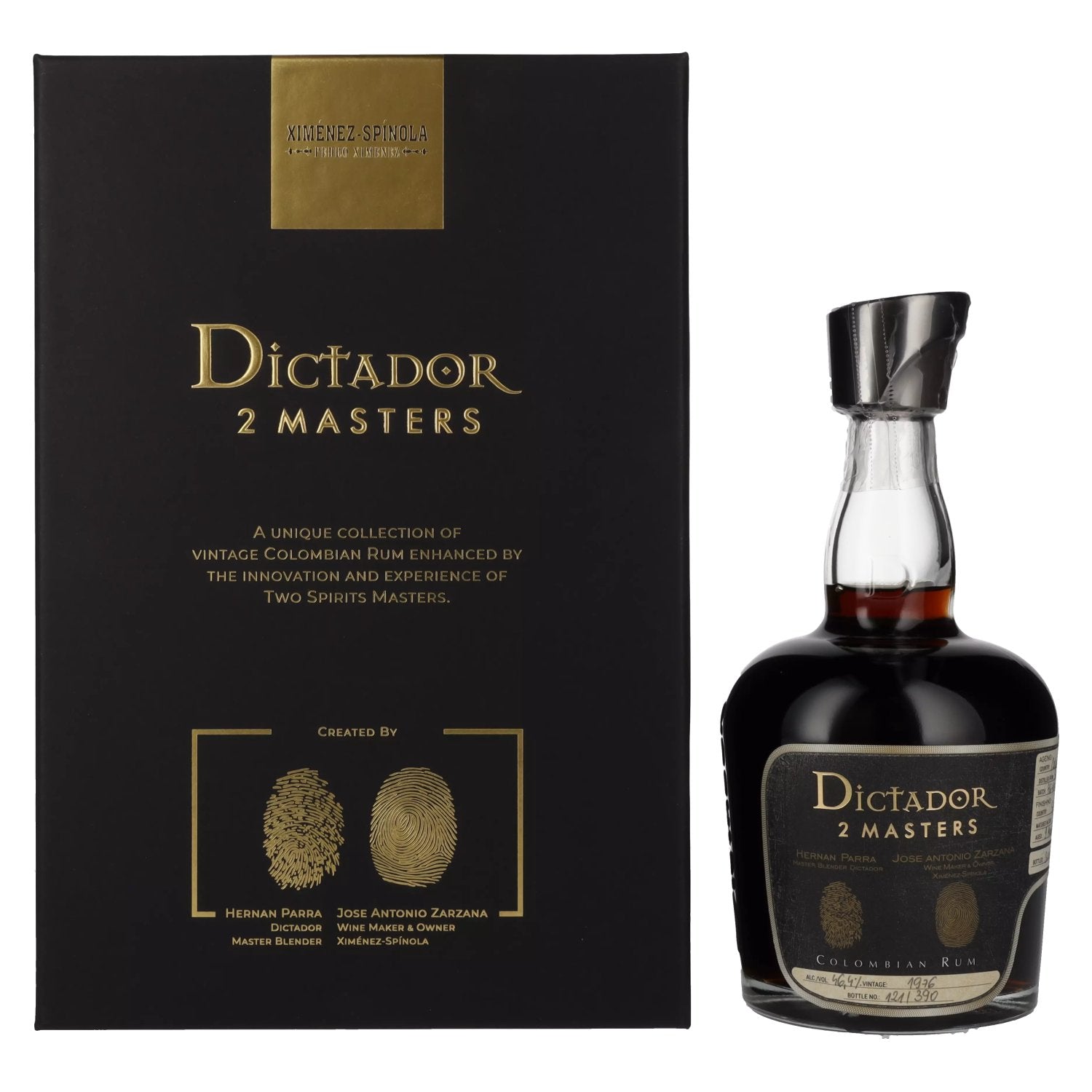 Dictador 2 MASTERS 1976 45 Years Old Ximenez-Spinola 1st Release 46,4% Vol. 0,7l in Giftbox