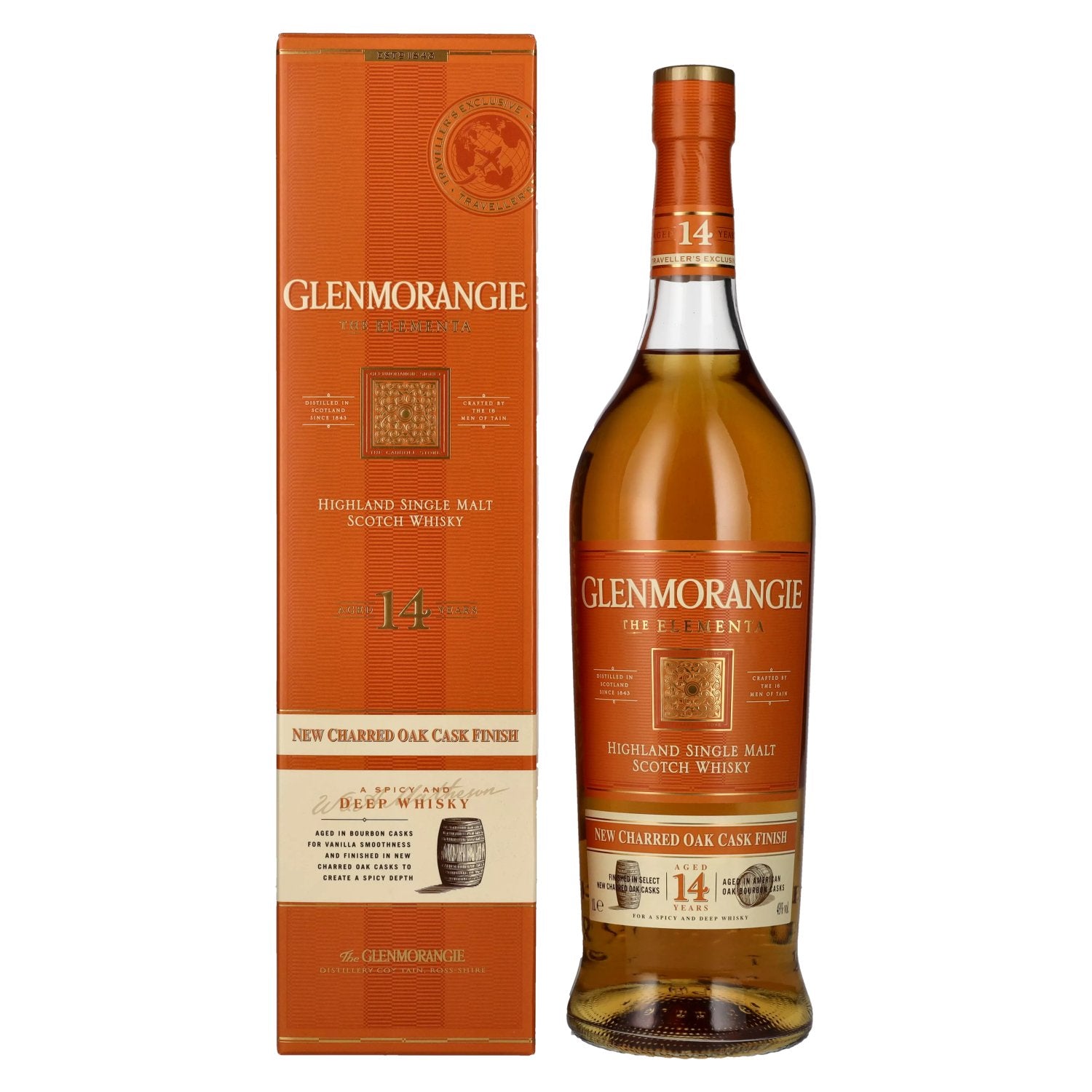 Glenmorangie The ELEMENTA 14 Years Old New Charred Oak Cask Finish 43% Vol. 1l in Giftbox