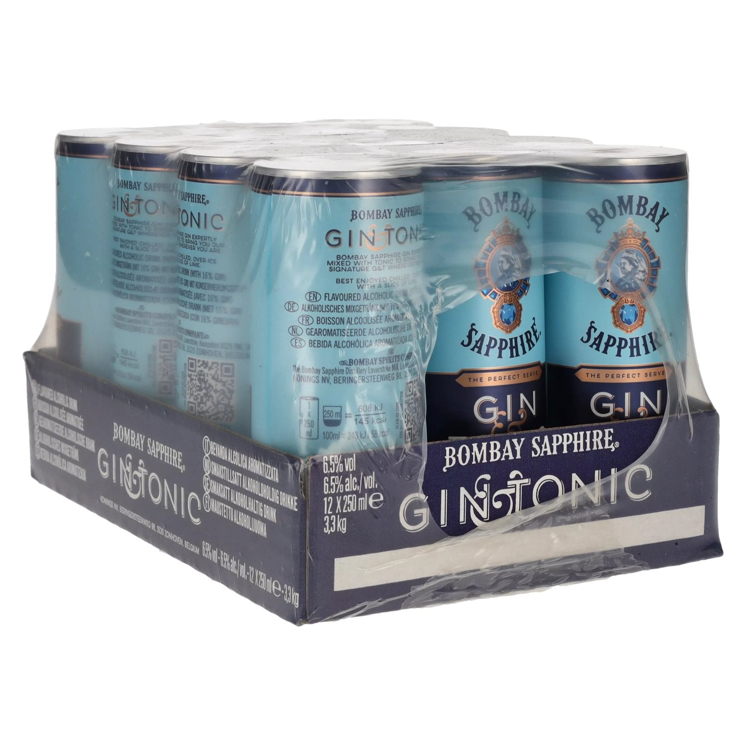 Bombay SAPPHIRE Gin & Tonic 6,5% Vol. 12x0,25l Dosen