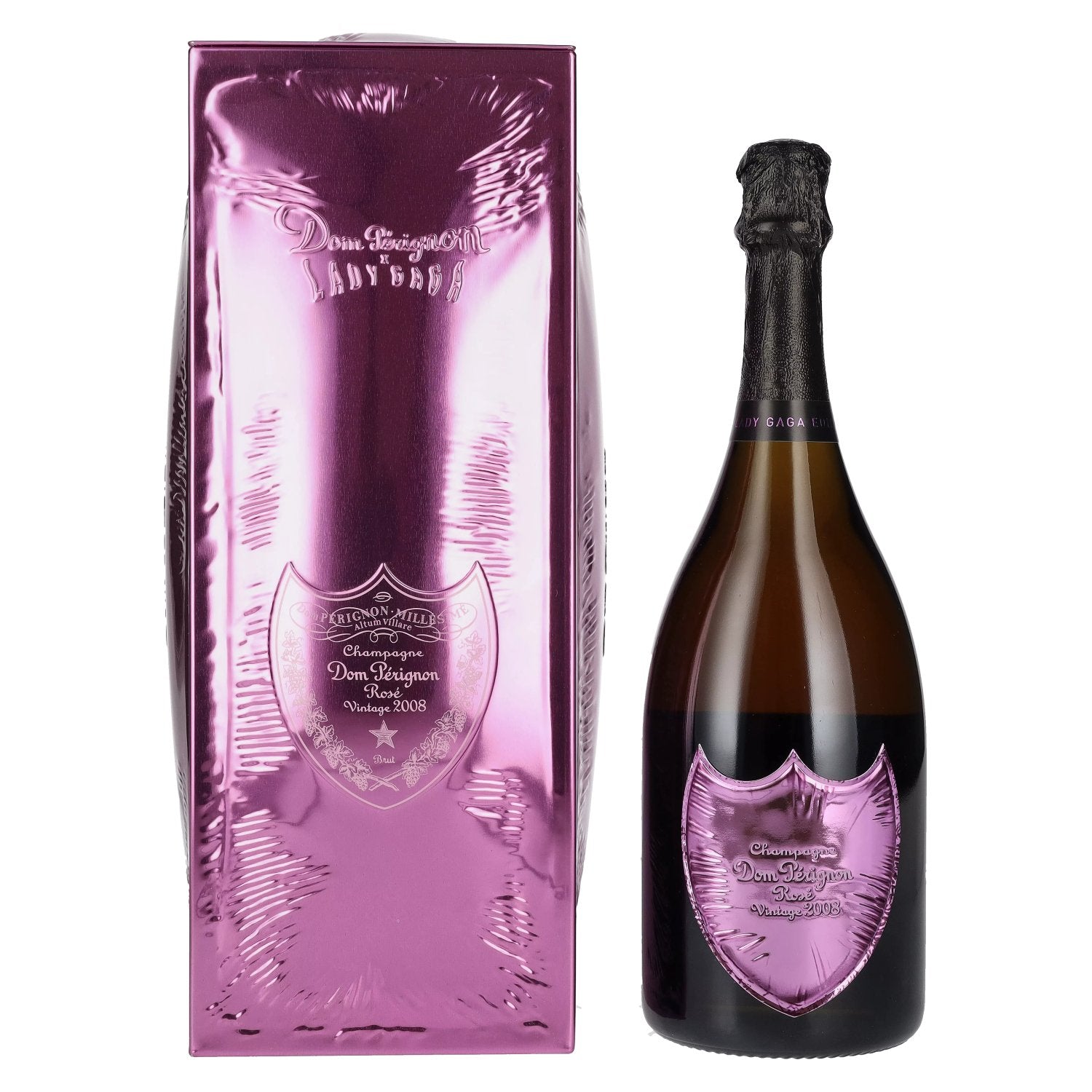 Dom Perignon Champagne LADY GAGA Rose Vintage 2008 12,5% Vol. 0,75l in Tinbox