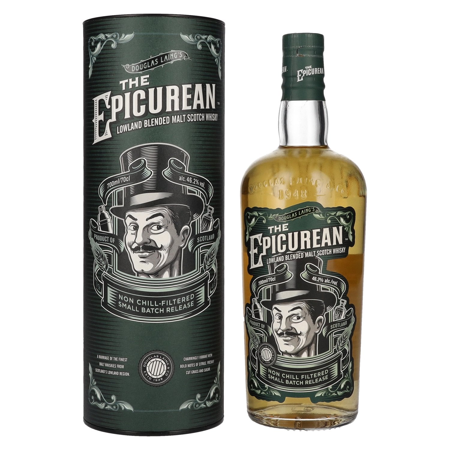 Douglas Laing THE EPICUREAN Lowland Blended Malt 46,2% Vol. 0,7l in Giftbox