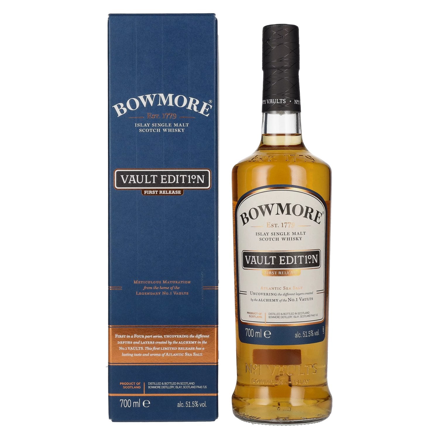 Bowmore VAULT EDITION Atlantic Sea Salt FIRST RELEASE 51,5% Vol. 0,7l in Giftbox