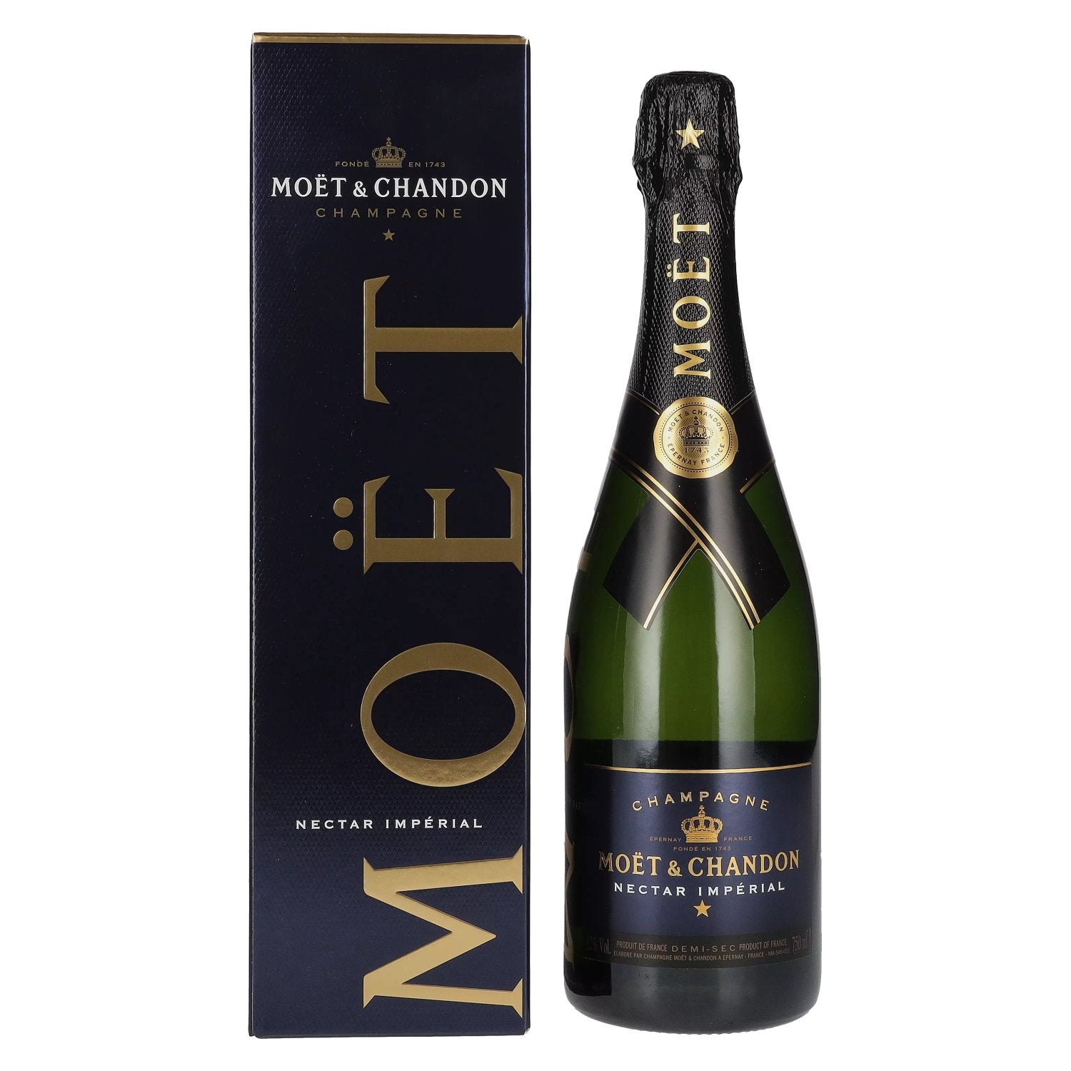 Moet & Chandon Champagne NECTAR IMPERIAL Demi-Sec 12% Vol. 0,75l in Giftbox