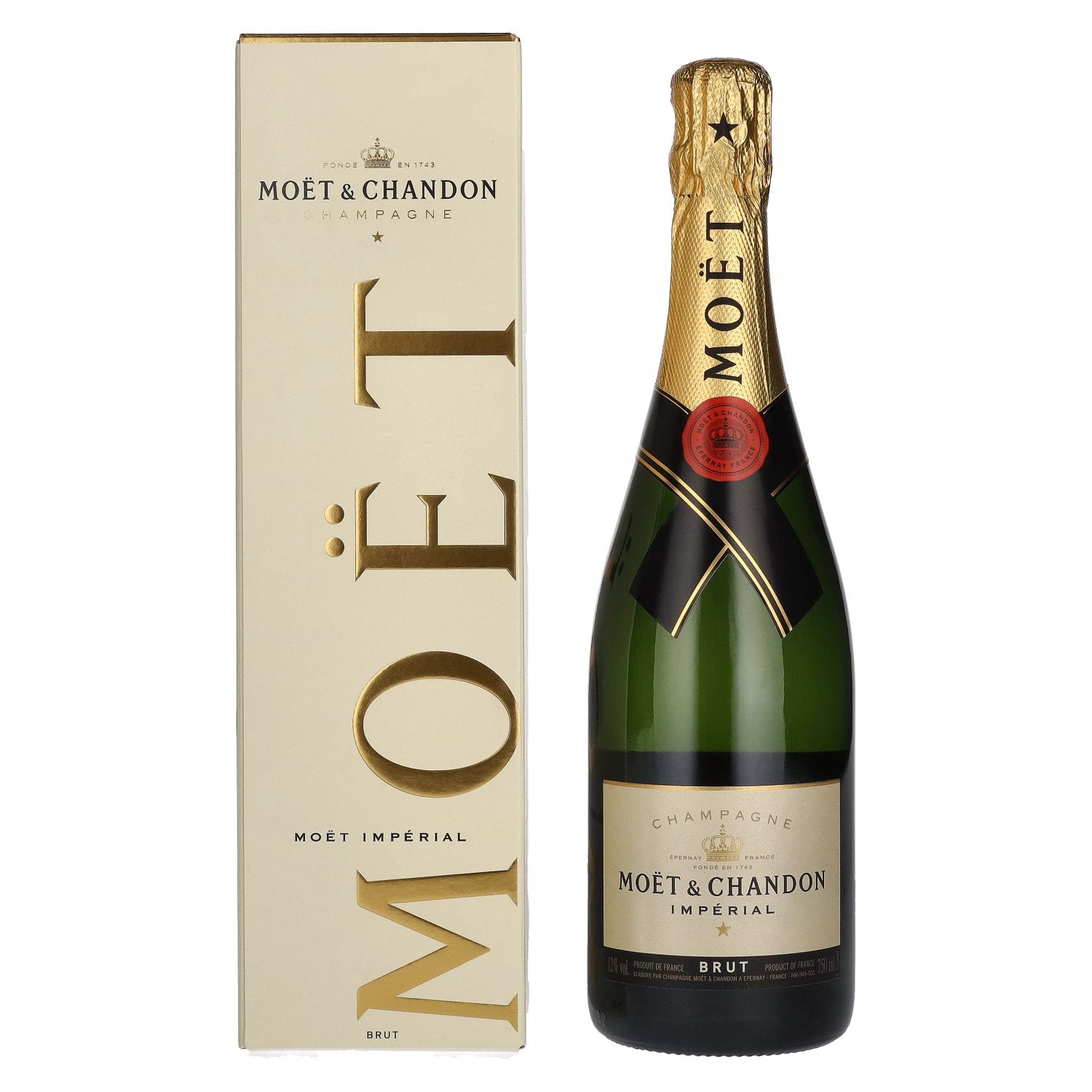 Moet & Chandon Champagne IMPERIAL Brut 12% Vol. 0,75l in Giftbox