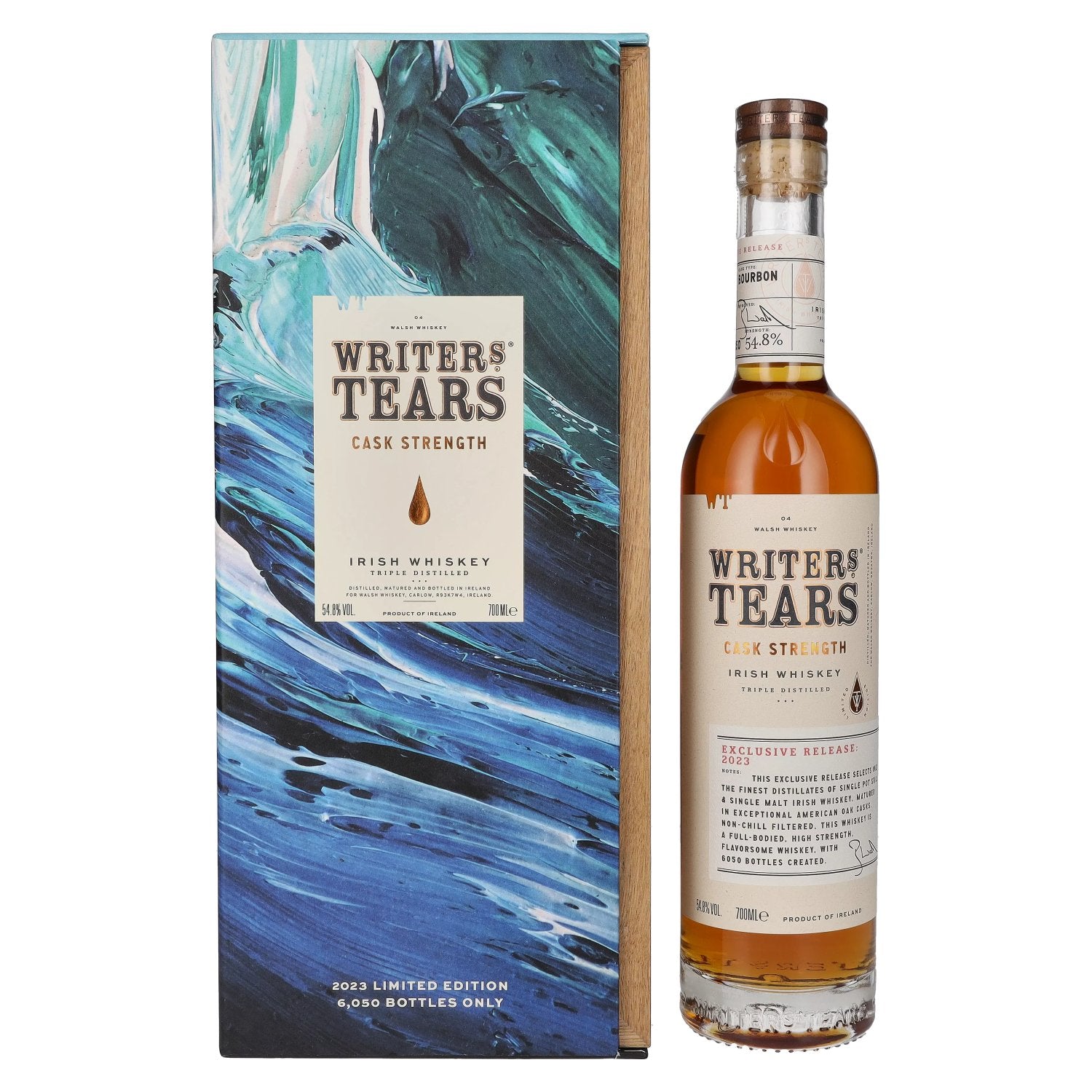 Writer's Tears CASK STRENGTH Irish Whiskey Exclusive Release 2023 54,8% Vol. 0,7l in Holzkiste