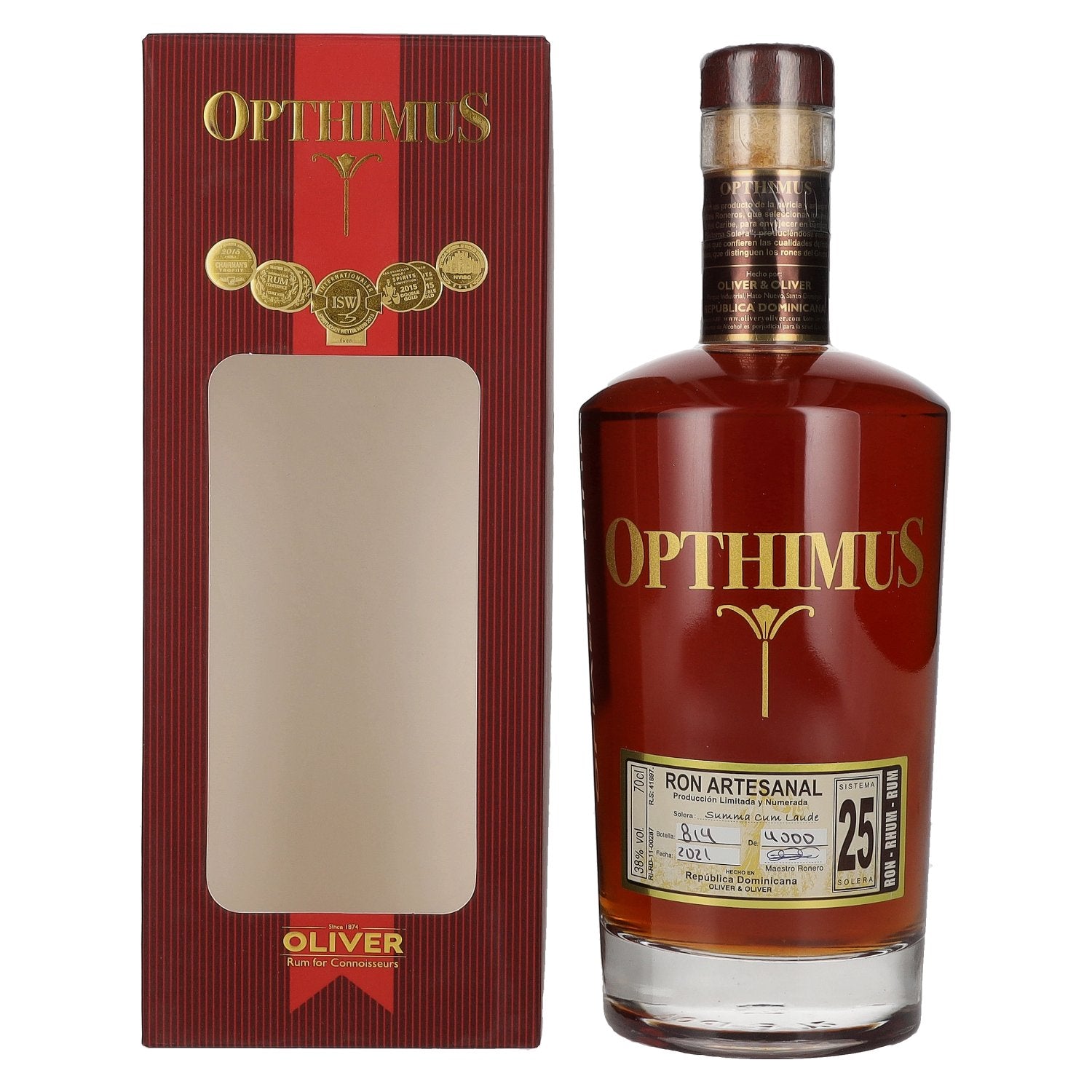 Opthimus 25 Sistema Solera Summa Cum Laude 38% Vol. 0,7l in Giftbox