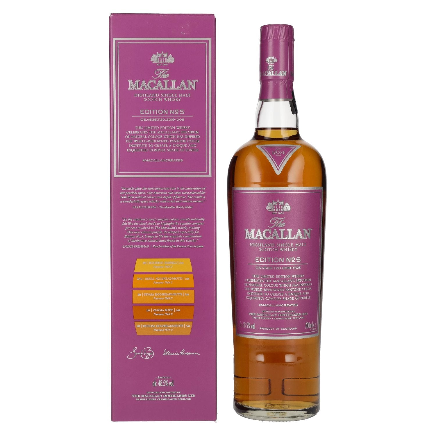 The Macallan EDITION NÂ° 5 Highland Single Malt 48,5% Vol. 0,7l in Giftbox