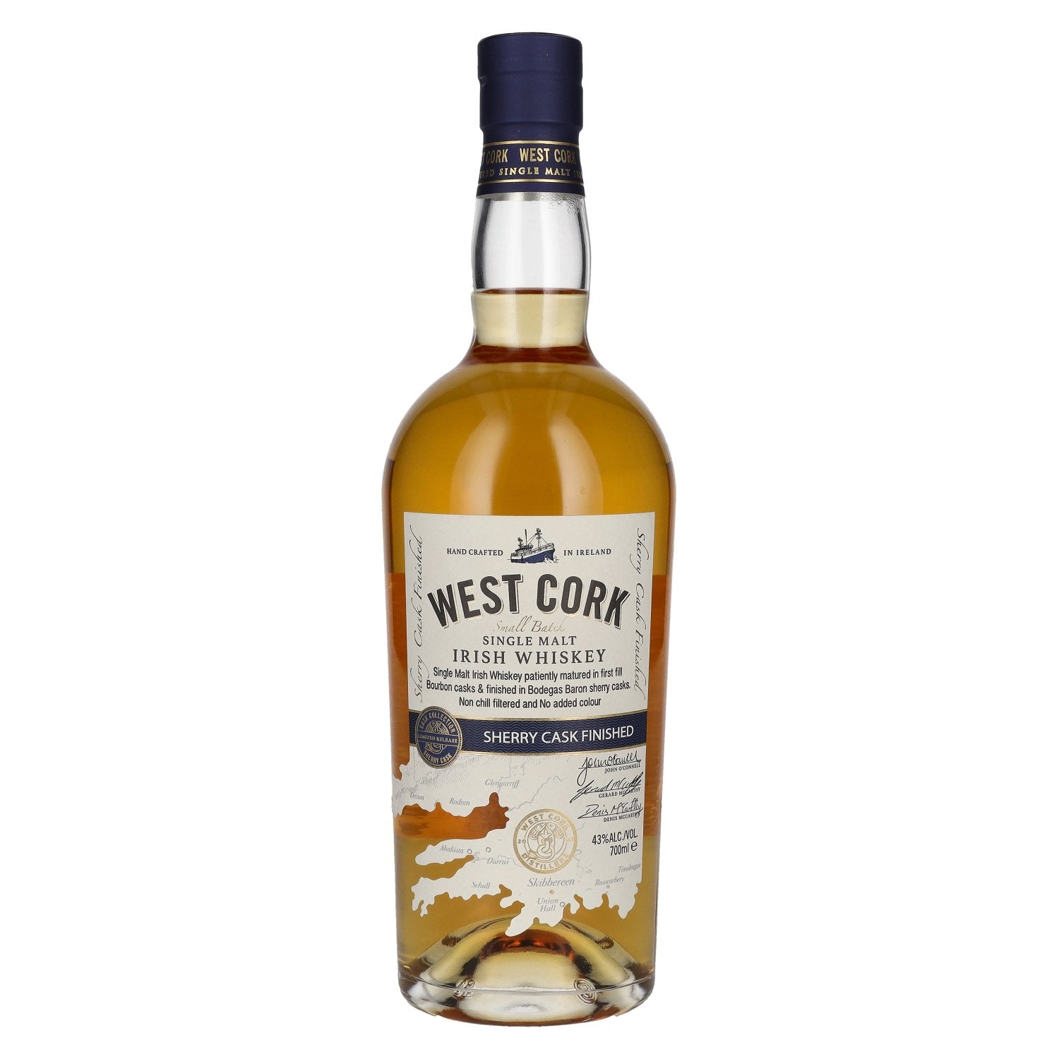 West Cork 12 Years Old Irish Whiskey Sherry Cask Finish Limited Release 43% Vol. 0,7l