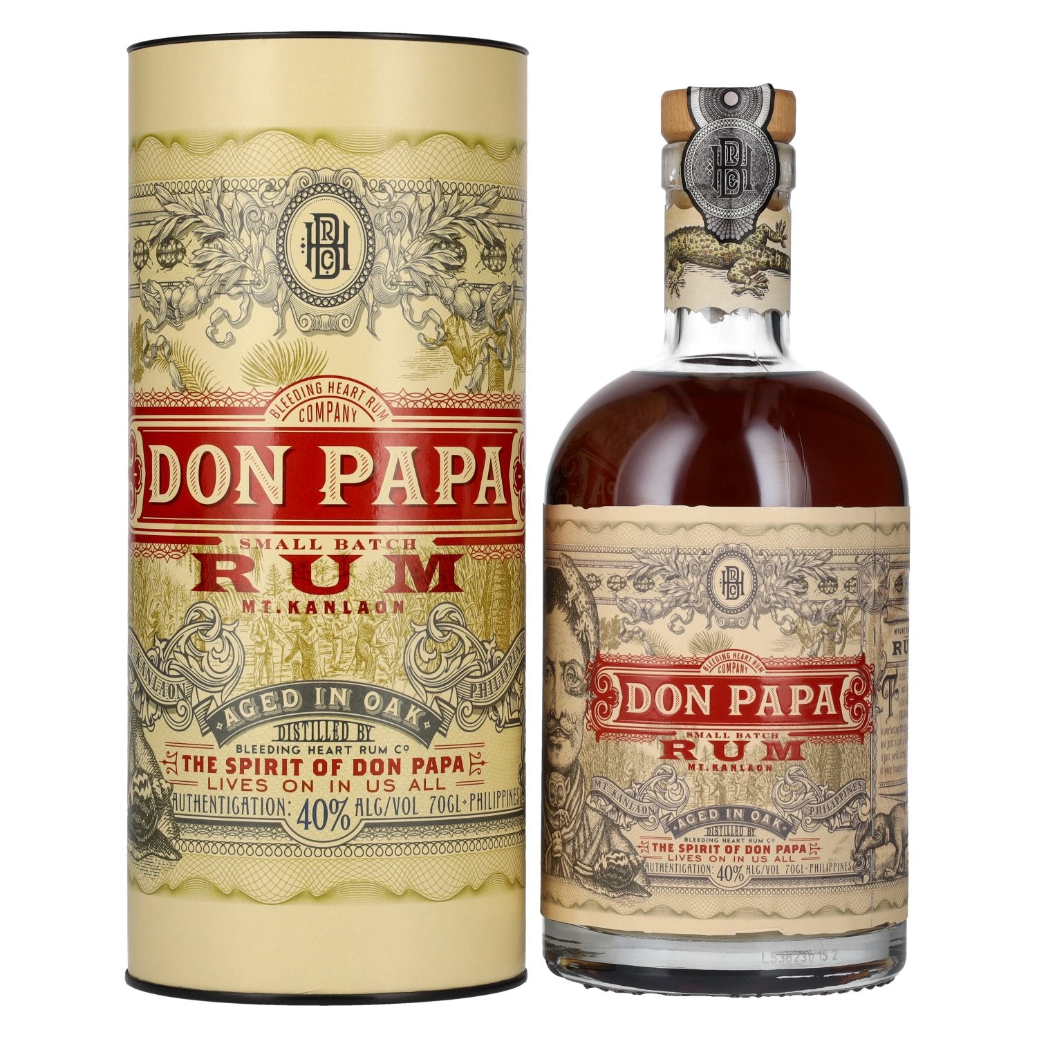 Don Papa 7 Years Old Small Batch Rum - Old Edition 40% Vol. 0,7l in Giftbox