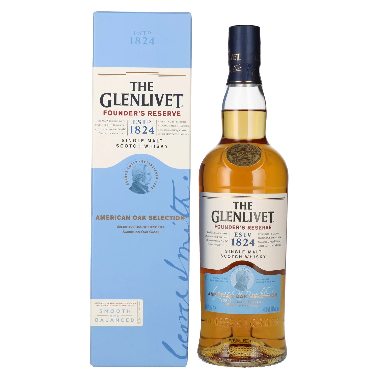 The Glenlivet FOUNDER'S RESERVE American Oak Selection 40% Vol. 0,7l in Giftbox