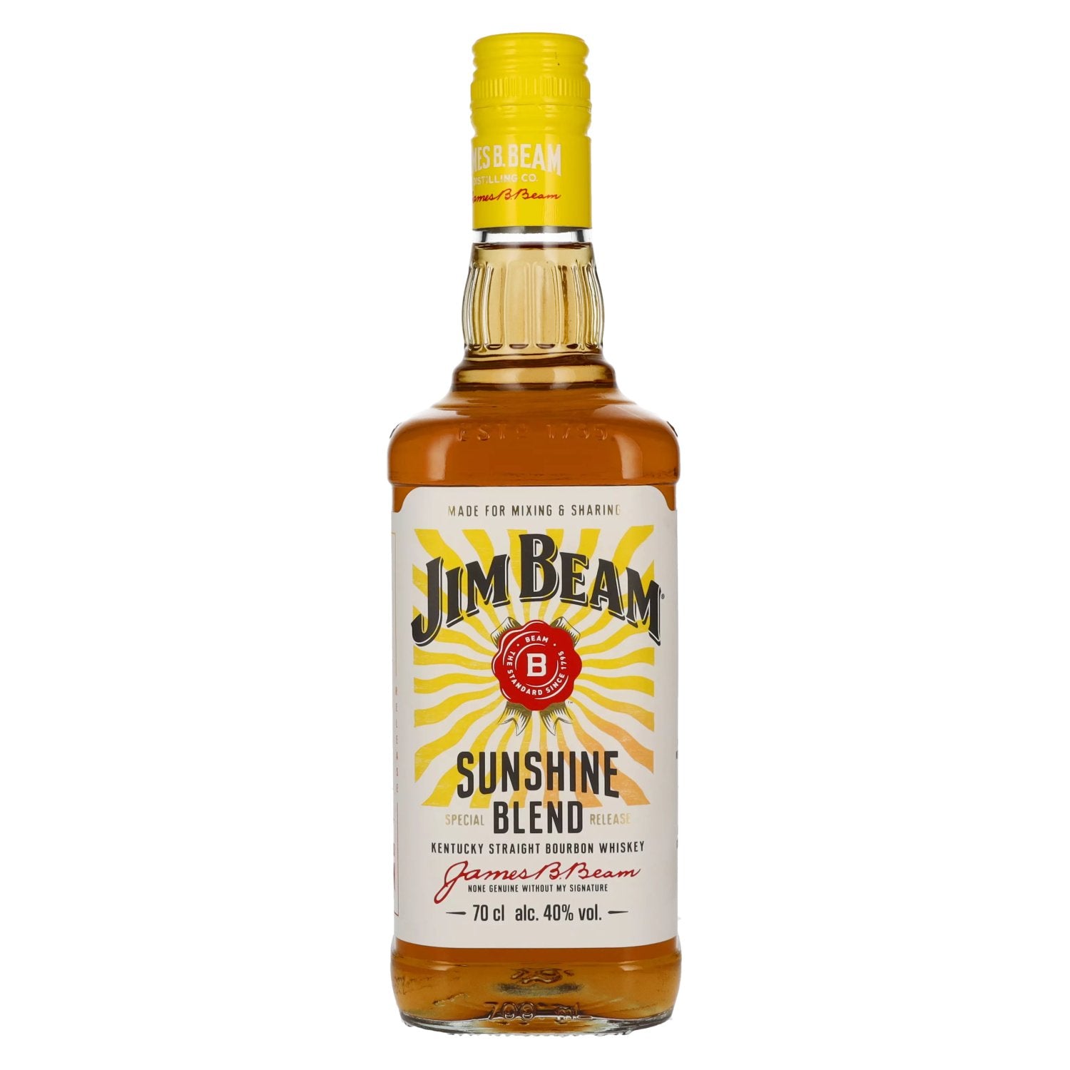 Jim Beam Kentucky Straight Bourbon Whiskey Sunshine Blend 40% Vol. 0,7l