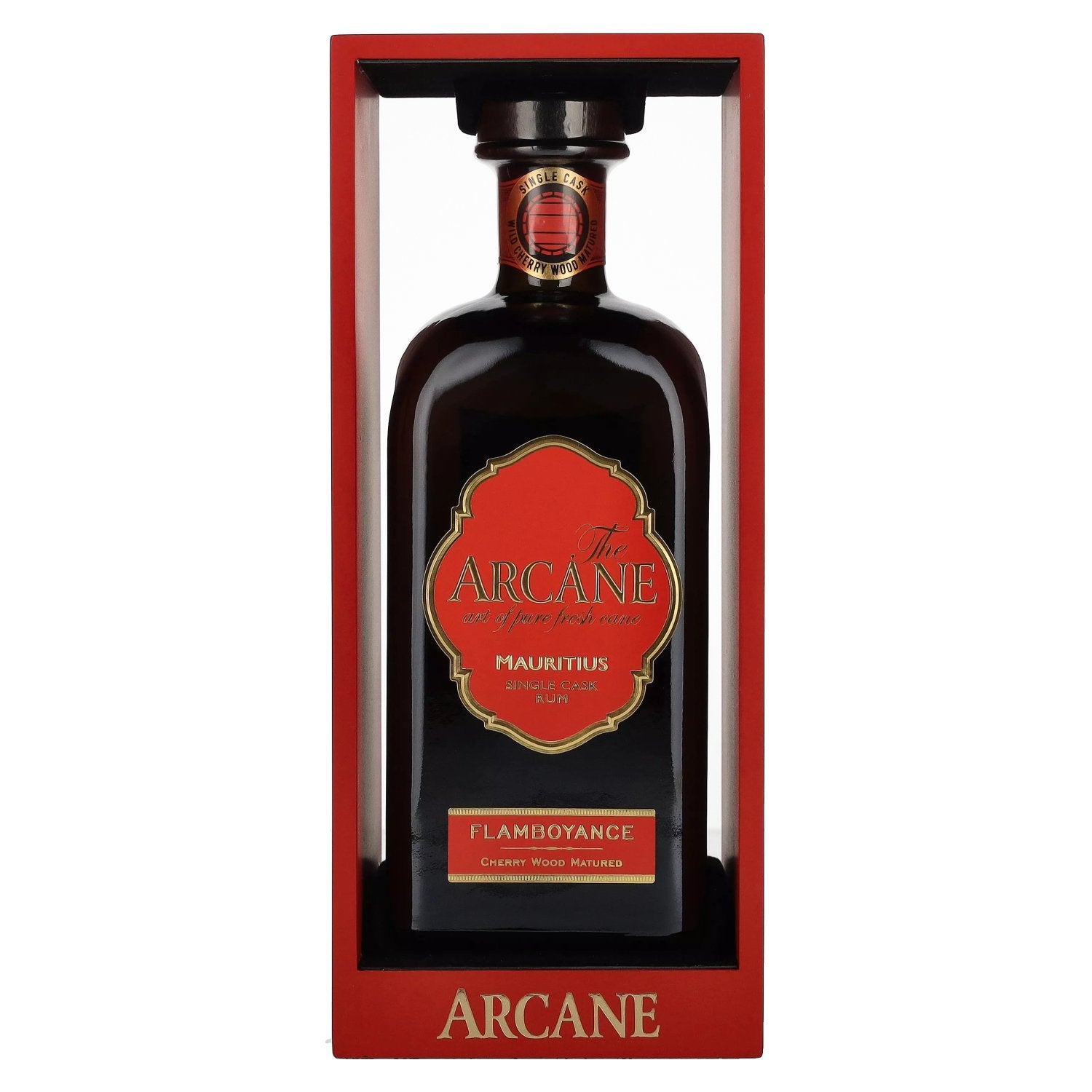 The Arcane FLAMBOYANCE Single Cask Rum 40% Vol. 0,7l in Holzkiste