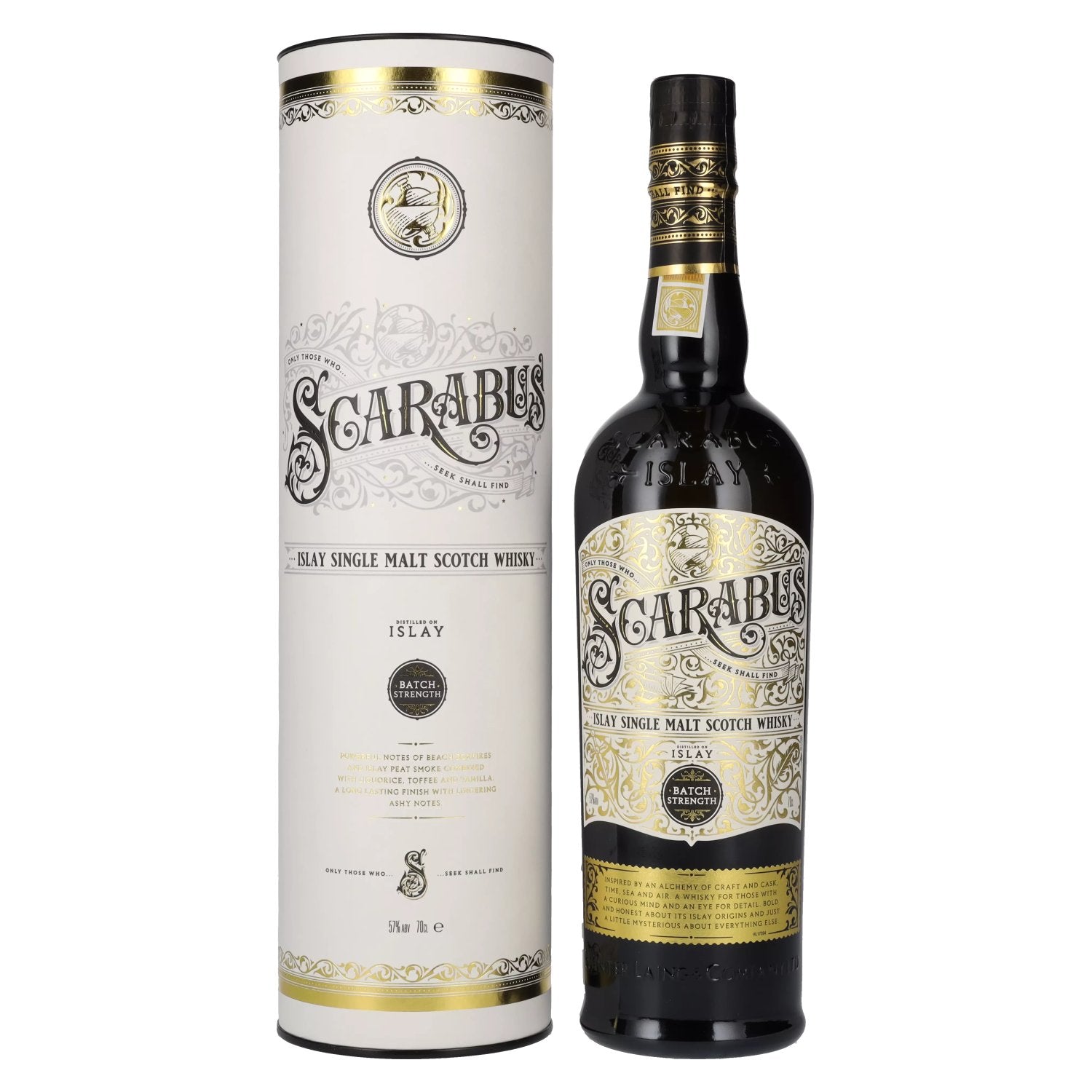 Hunter Laing SCARABUS Islay Single Malt BATCH STRENGTH 57% Vol. 0,7l in Giftbox