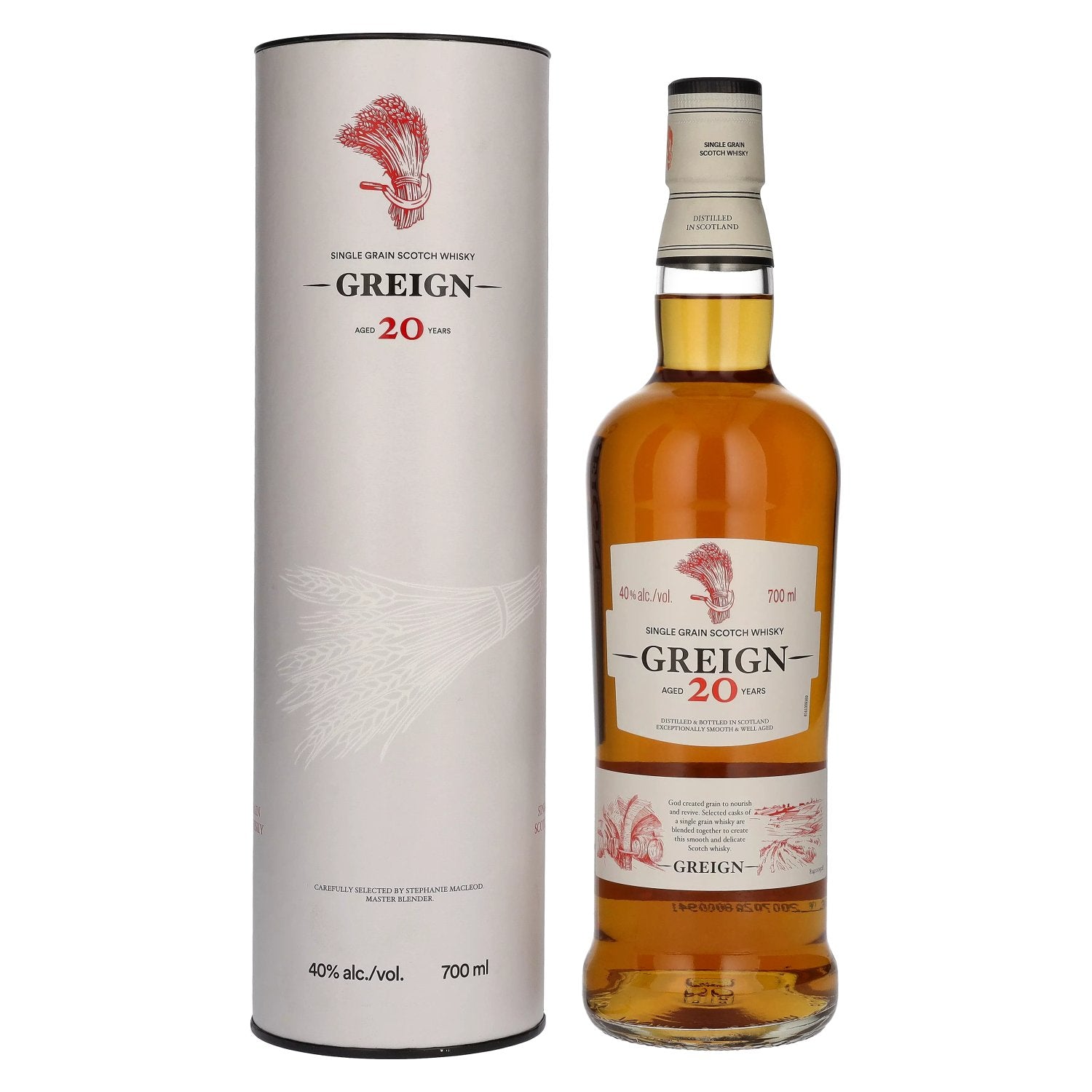 Greign 20 Years Old Single Grain Scotch Whisky 40% Vol. 0,7l in Giftbox