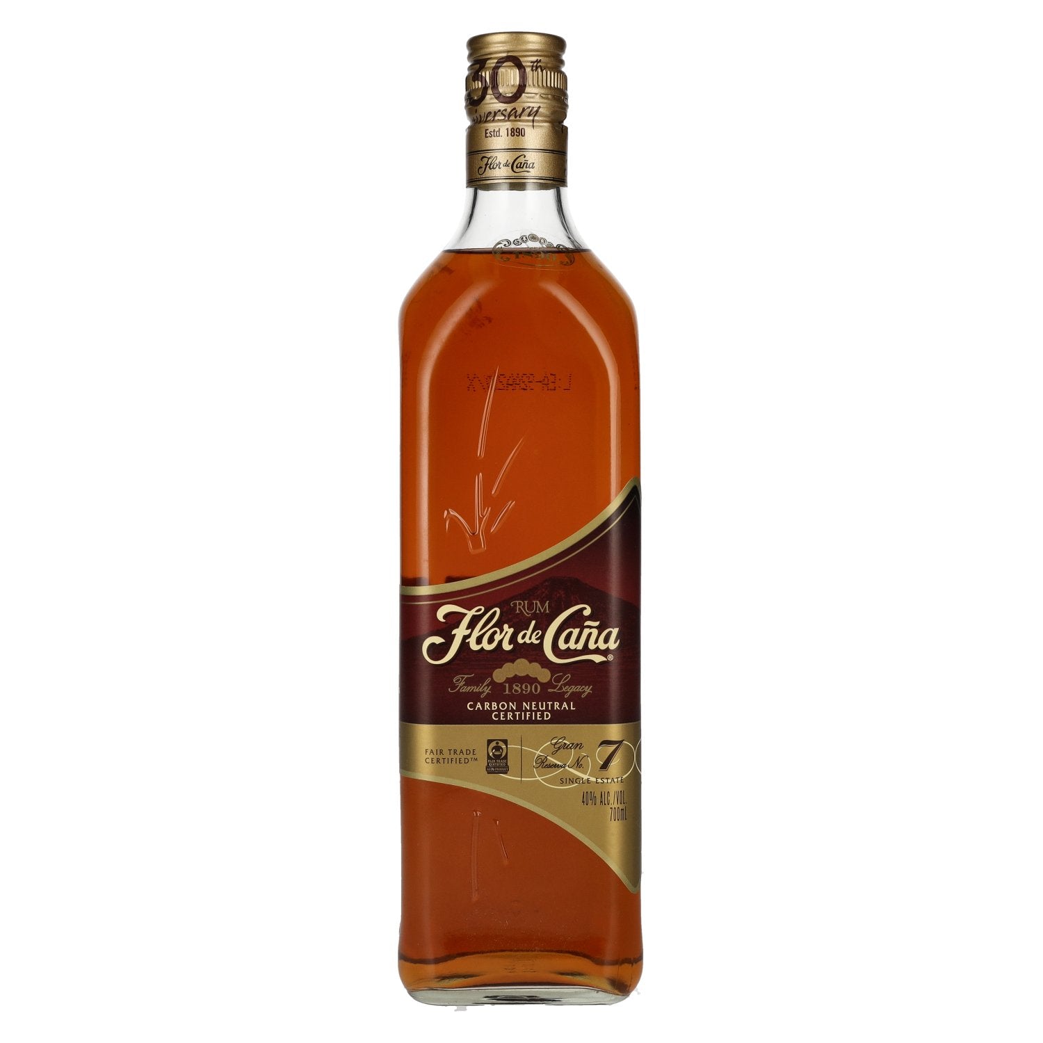 Flor de Cana 7 Years Old GRAN RESERVA Slow Aged Rum 40% Vol. 0,7l