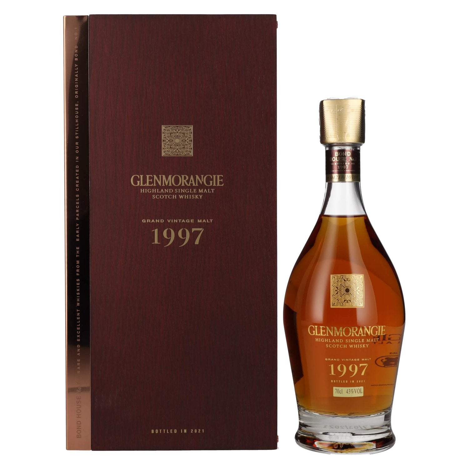 Glenmorangie GRAND VINTAGE MALT 1997 43% Vol. 0,7l in Holzkiste