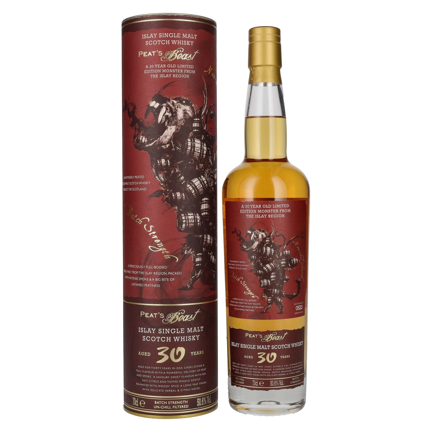 Peat's Beast 30 Years Old Islay Single Malt Limited Edition 50,6% Vol. 0,7l in Giftbox