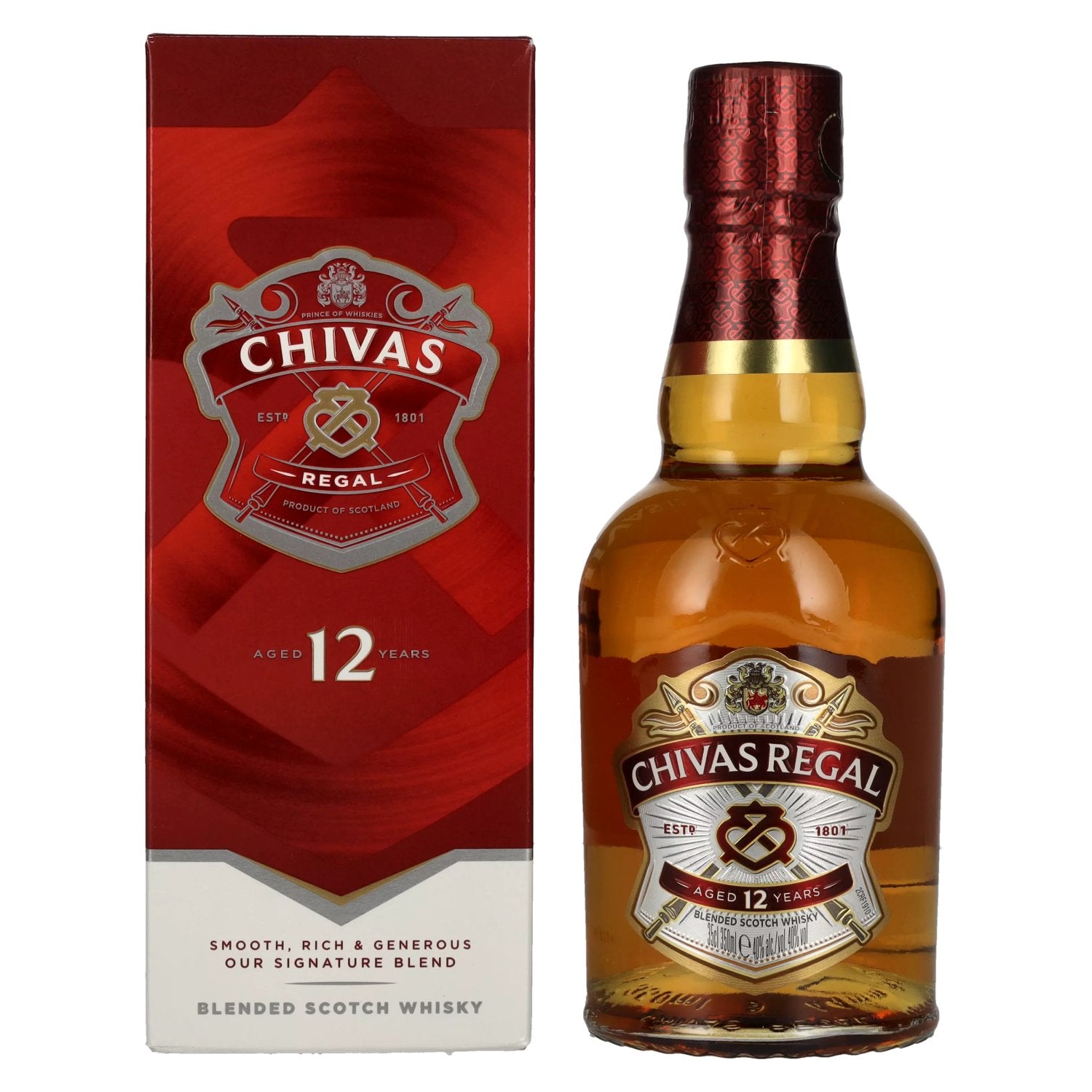 Chivas Regal 12 Years Old Blended Scotch Whisky 40% Vol. 0,35l in Giftbox