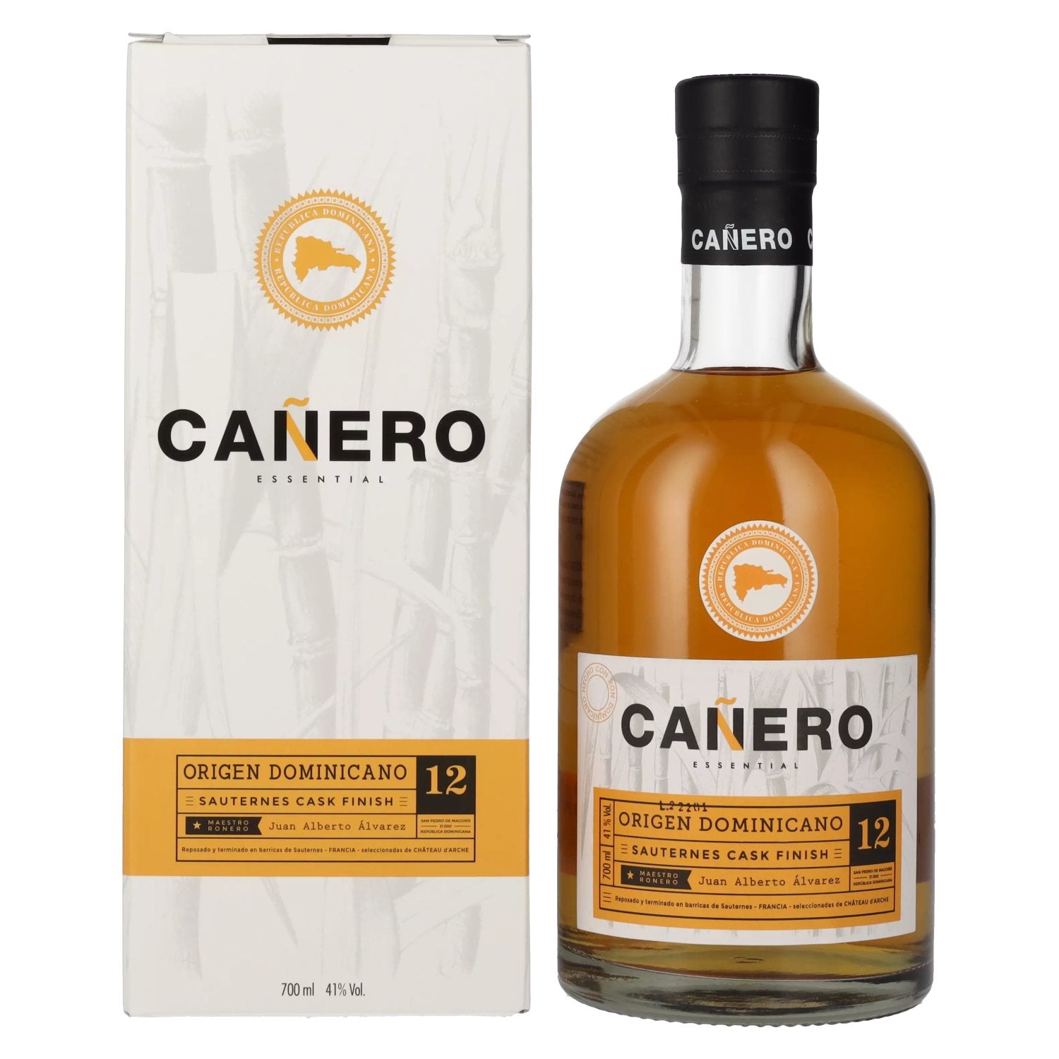 Ron Canero 12 Origen Dominicano SAUTERNES CASK FINISH 41% Vol. 0,7l in Giftbox