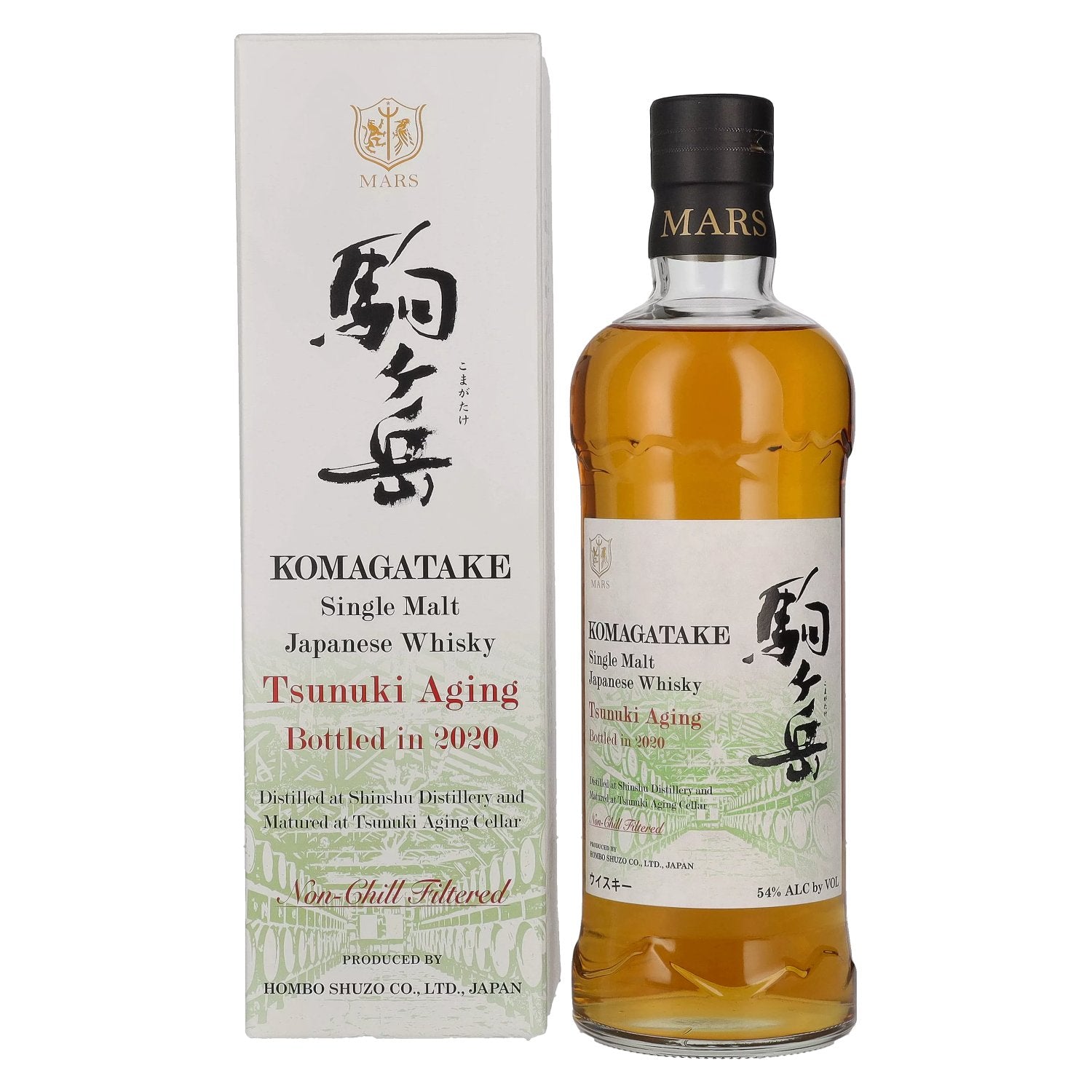 Mars KOMAGATAKE Single Malt Japanese Whisky TSUNUKI AGING 2020 54% Vol. 0,7l in Giftbox