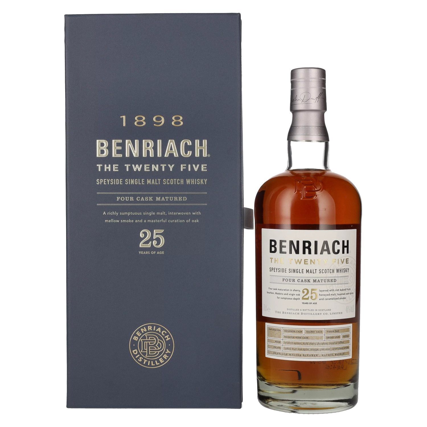 Benriach THE TWENTY FIVE Single Malt Four Cask Matured 46% Vol. 0,7l in Giftbox