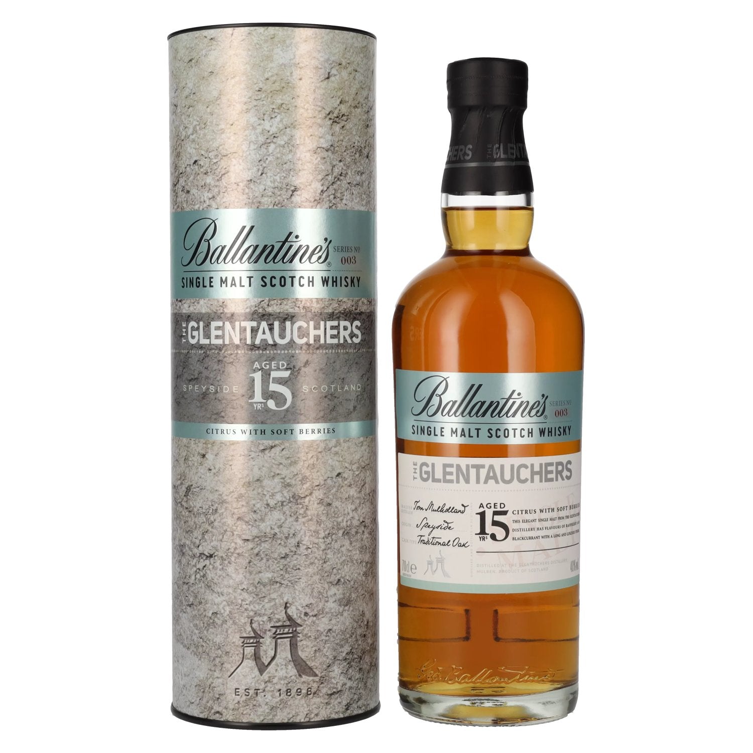 Ballantine's THE GLENTAUCHERS 15 Years Old Single Malt 40% Vol. 0,7l in Giftbox