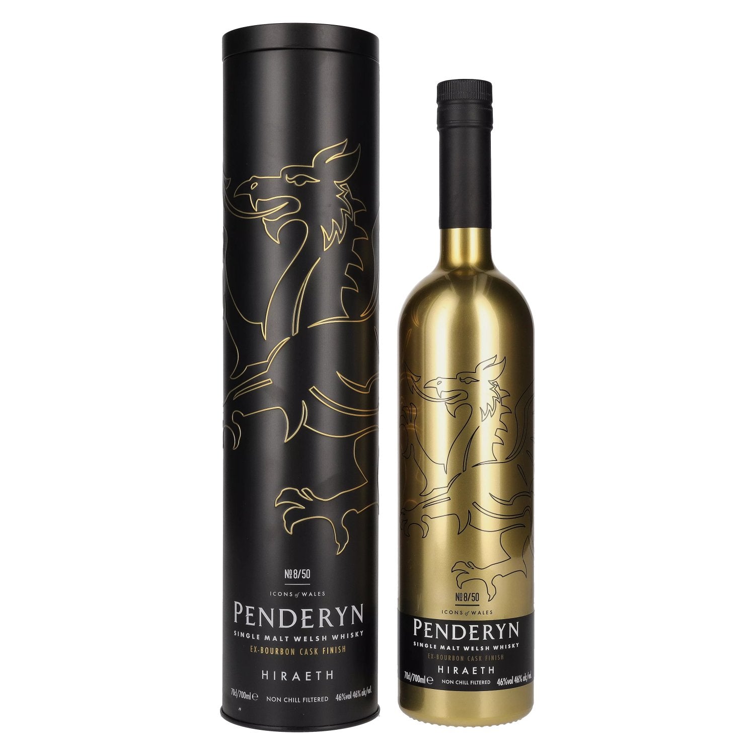 Penderyn HIRAETH Welsh Whiskey Icons of Wales Nr. 8 46% Vol. 0,7l in Tinbox