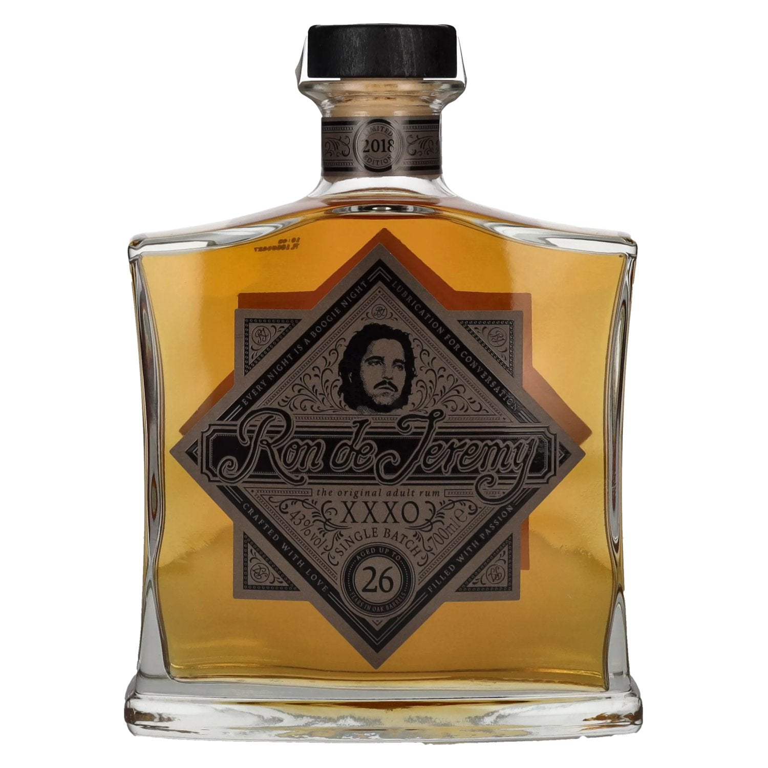 Ron de Jeremy XXXO 26 Years Old Single Batch 2018 43% Vol. 0,7l