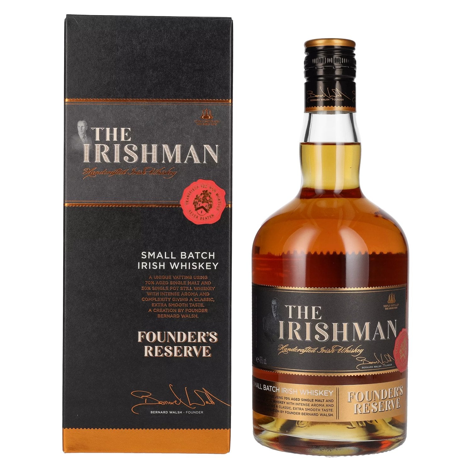 The Irishman FOUNDER'S RESERVE Small Batch Irish Whiskey 40% Vol. 0,7l in Giftbox