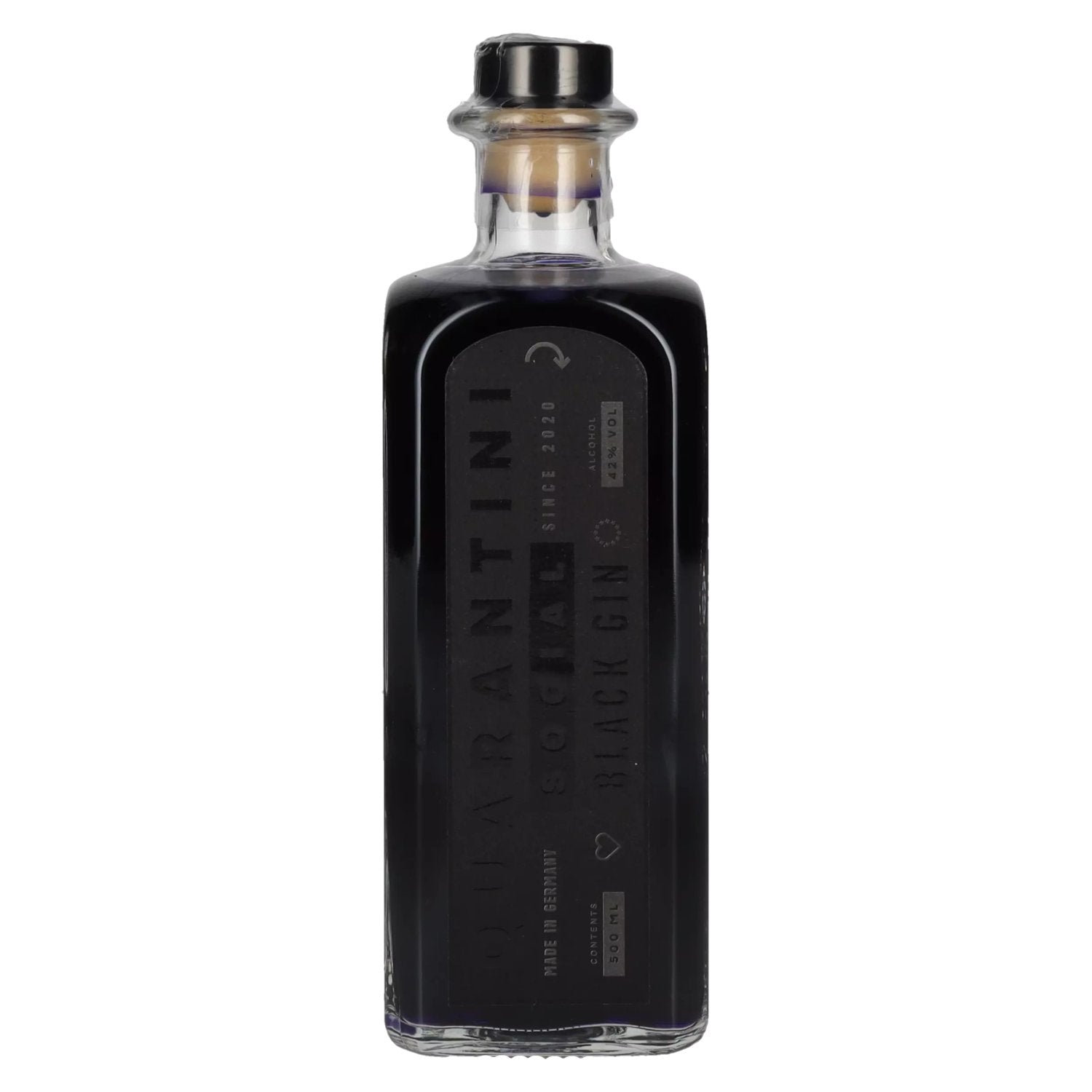 Quarantini Social Black Gin 42% Vol. 0,5l