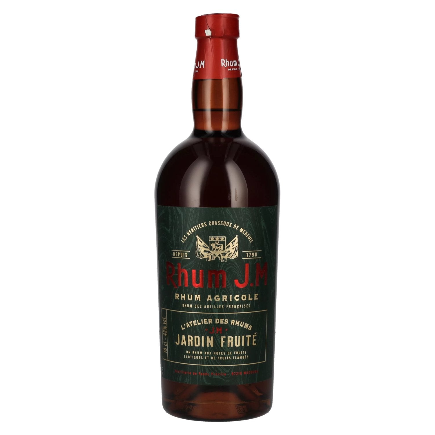 Rhum J.M JARDIN FRUITE Rhum Agricole 42% Vol. 0,7l