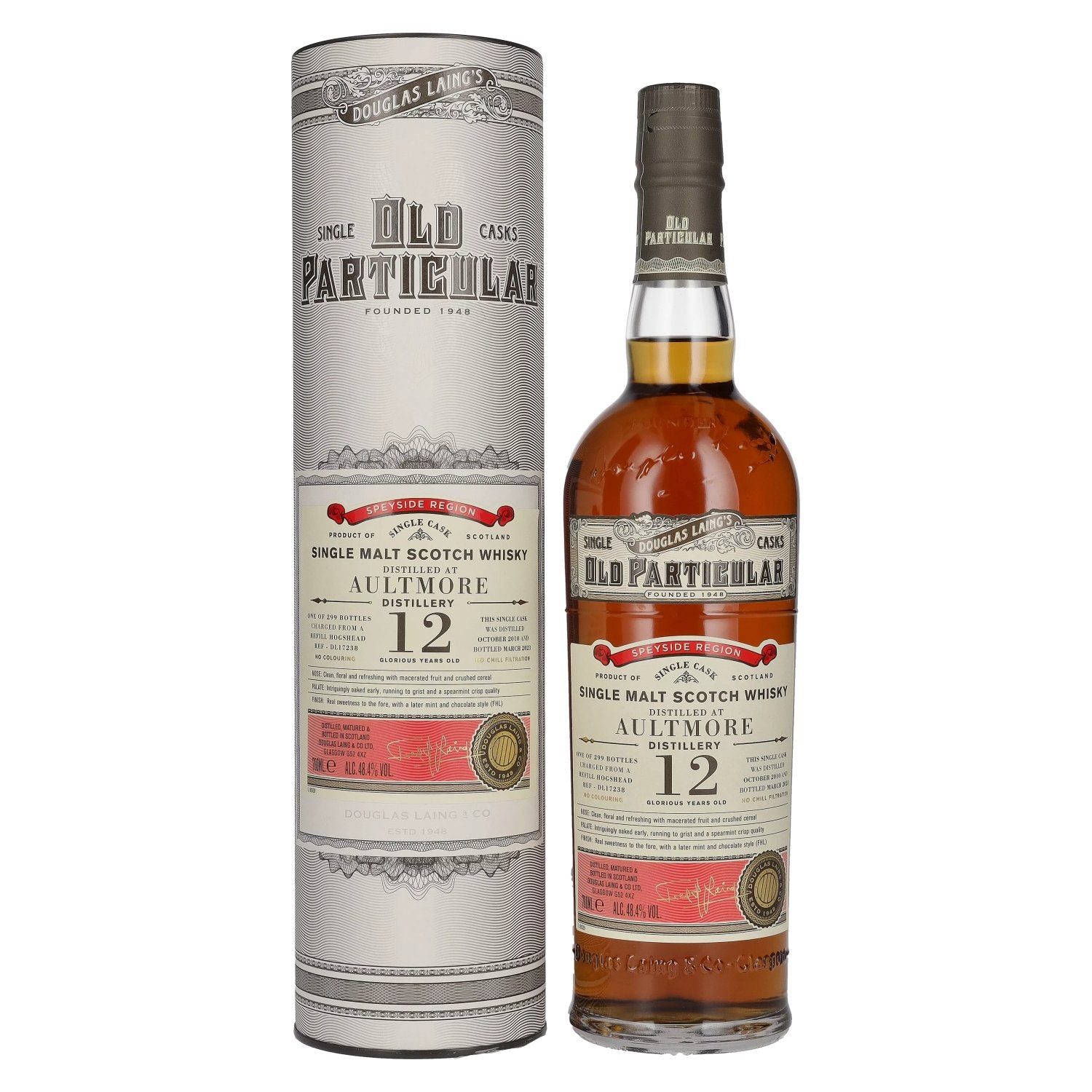 Douglas Laing OLD PARTICULAR Aultmore 12 Years Old Single Cask Malt 2010 48,4% Vol. 0,7l in Giftbox