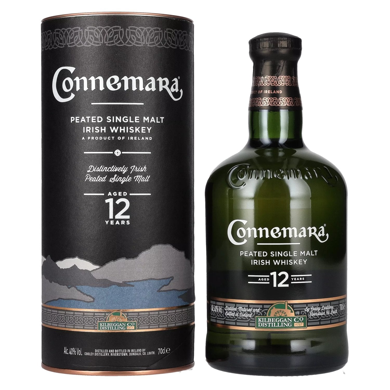 Connemara 12 Years Old Peated Single Malt Irish Whiskey 40% Vol. 0,7l in Giftbox