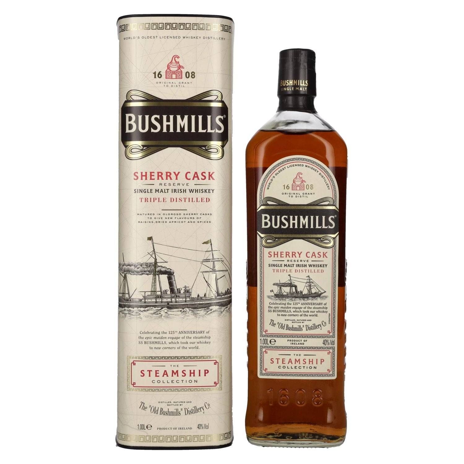 Bushmills SHERRY CASK Reserve The Steamship Collection 40% Vol. 1l in Giftbox