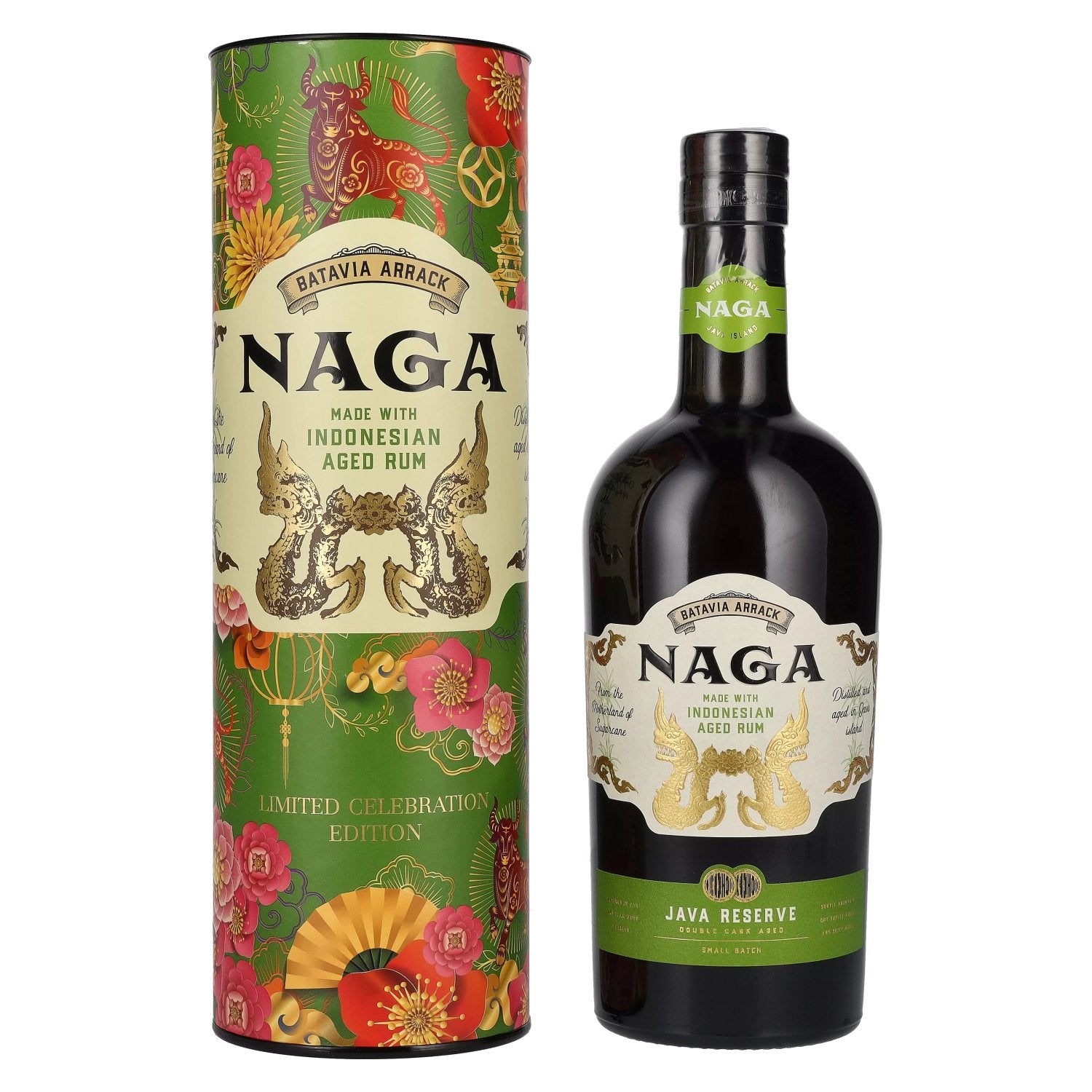 Naga JAVA RESERVE Double Cask Aged Limited Celebration Edition 40% Vol. 0,7l in Giftbox