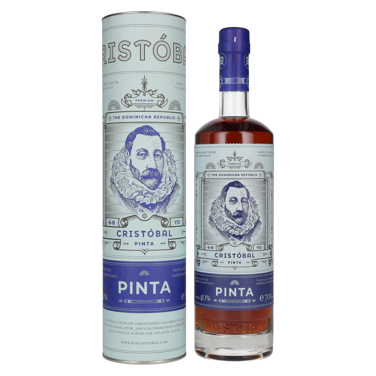 Ron Cristobal PINTA 40% Vol. 0,7l in Giftbox