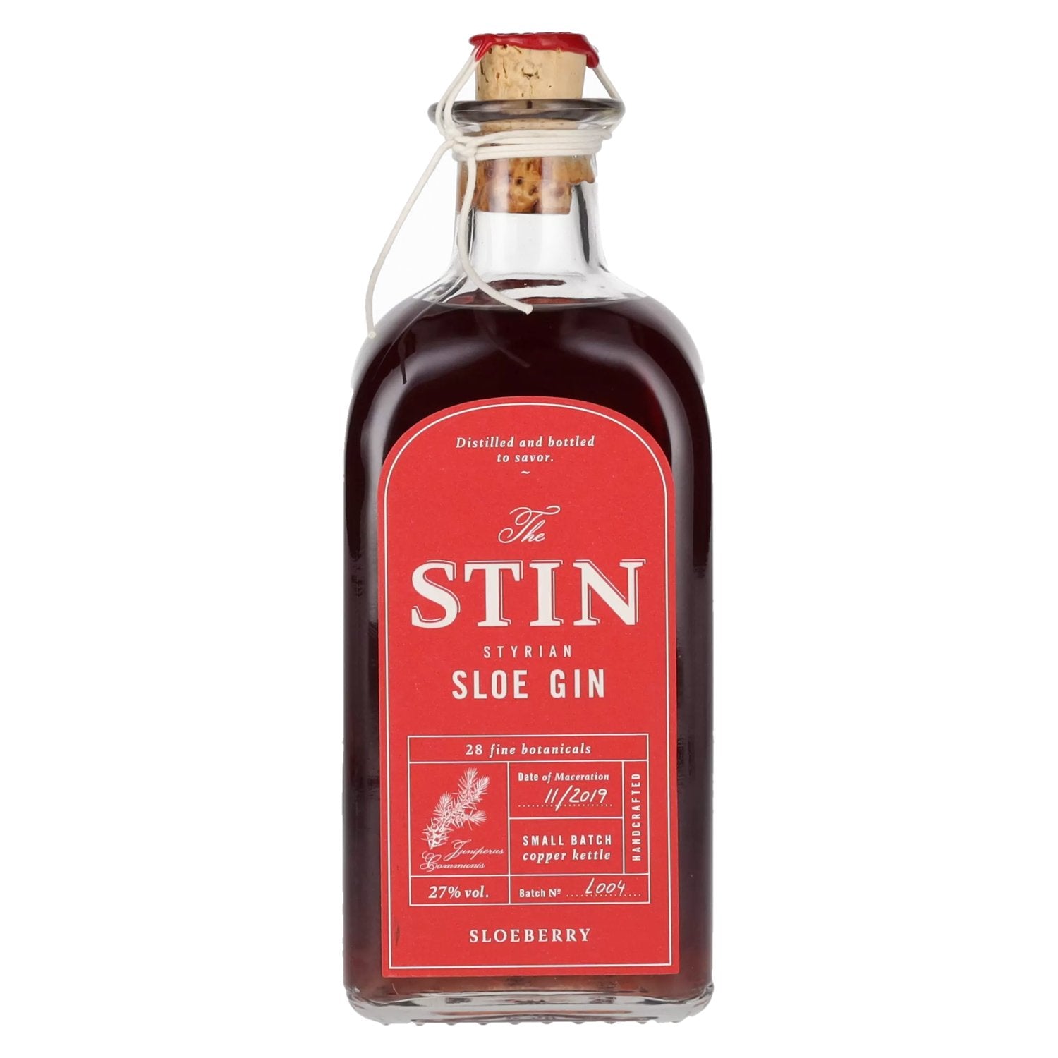 The STIN Styrian Sloe Gin 27% Vol. 0,5l