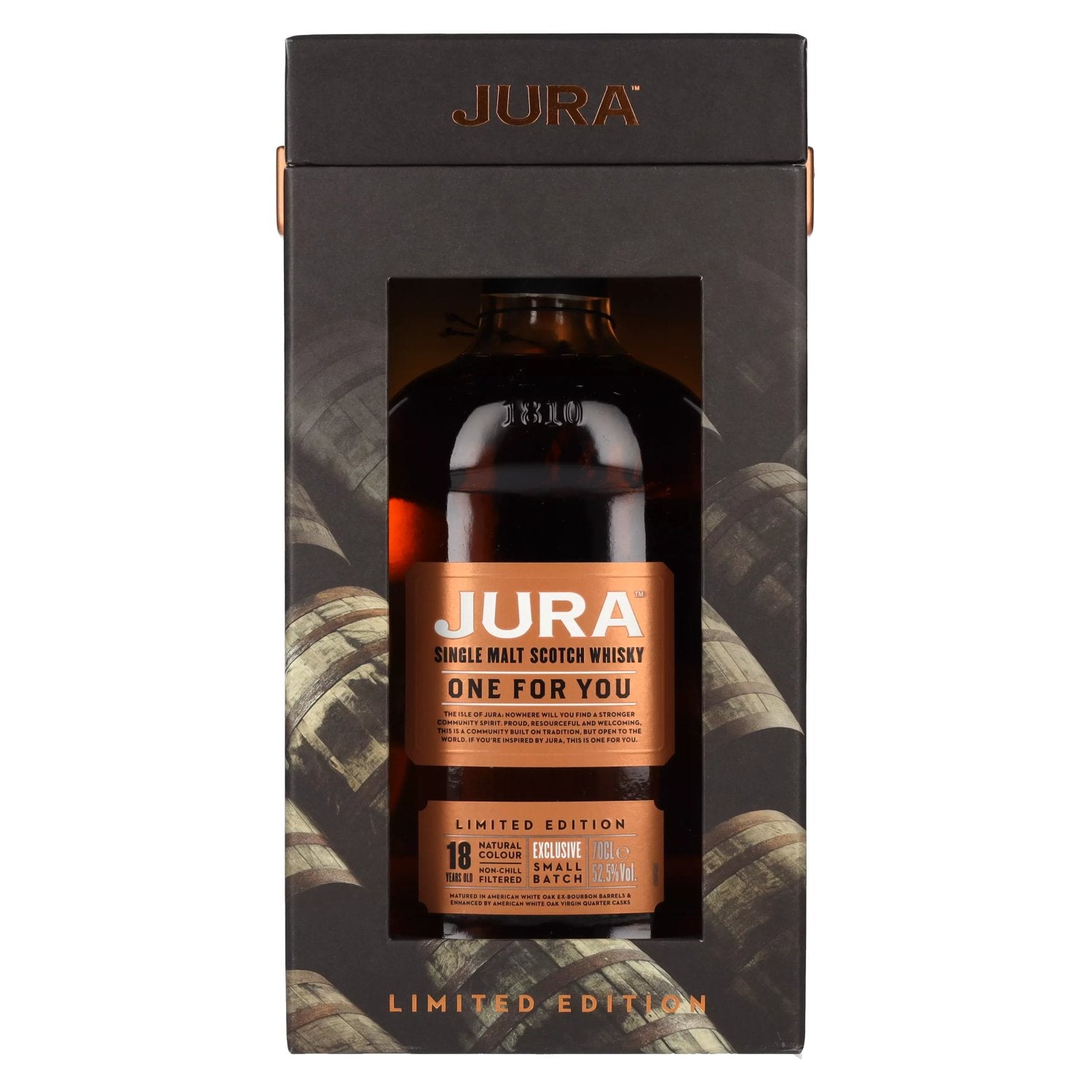 Jura ONE FOR YOU 18 Years Old Limited Edition 52,5% Vol. 0,7l in Giftbox