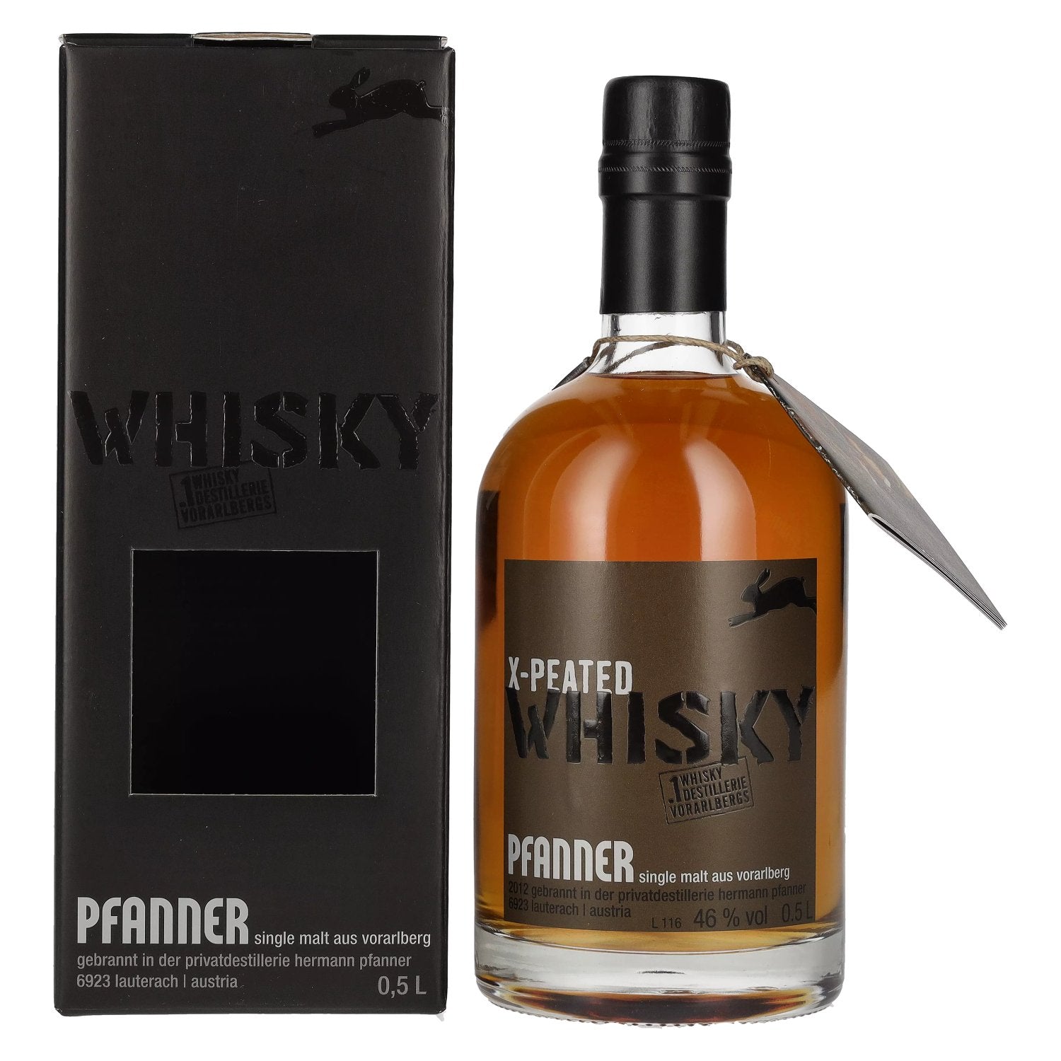 Pfanner X-Peated Single Malt Whisky 46% Vol. 0,5l in Giftbox