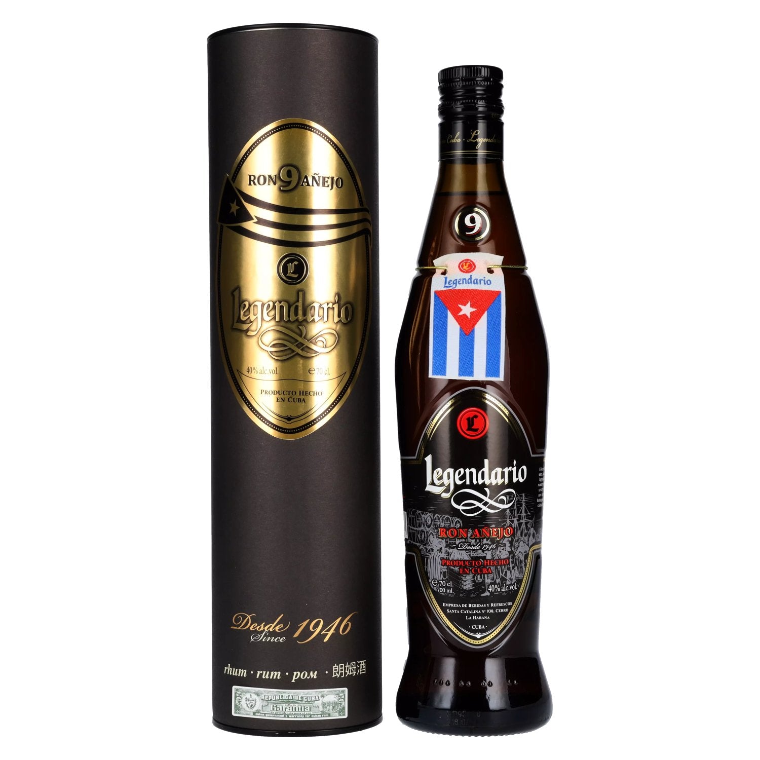 Legendario Ron 9 Anejo 40% Vol. 0,7l in Giftbox