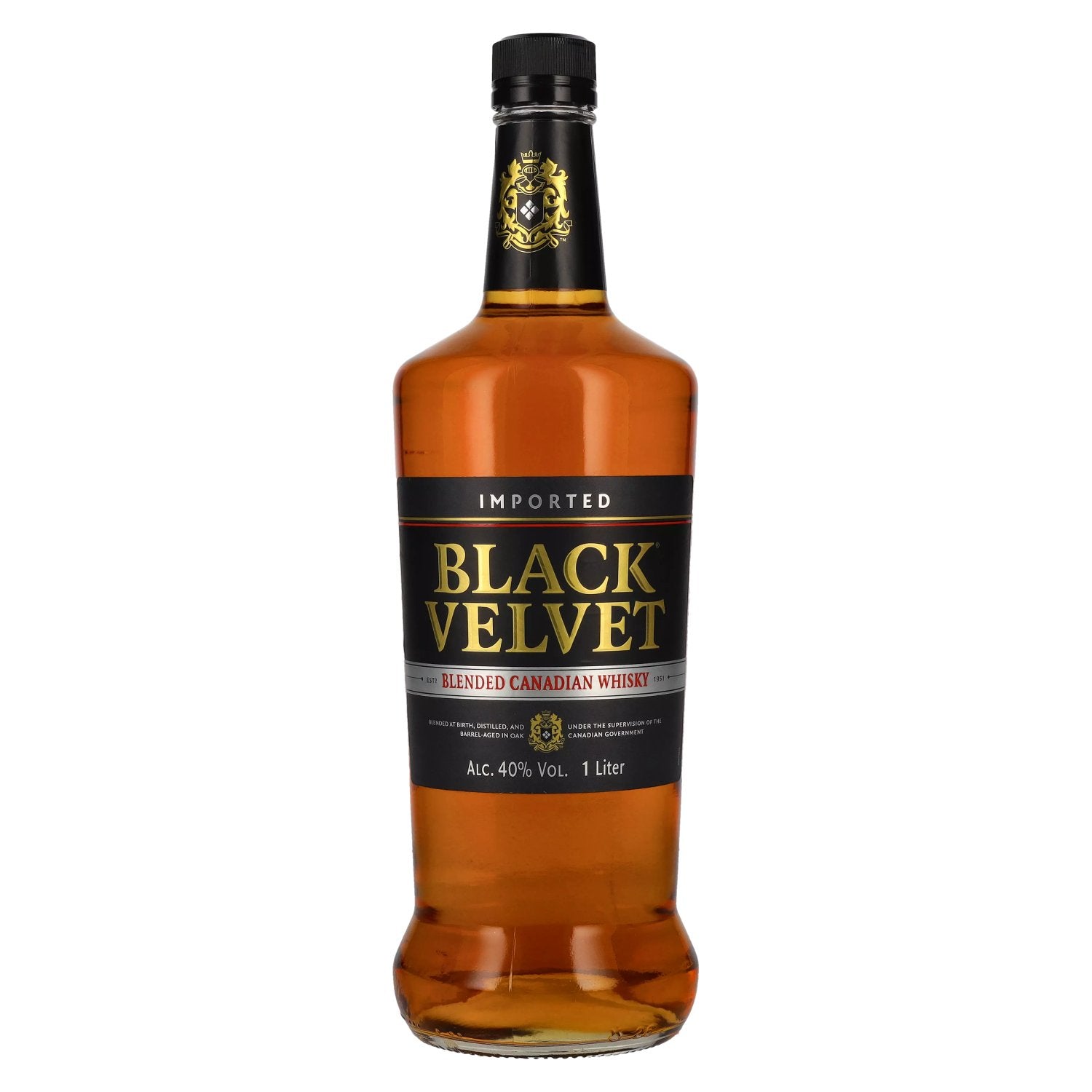 Black Velvet Blended Canadian Whisky 40% Vol. 1l