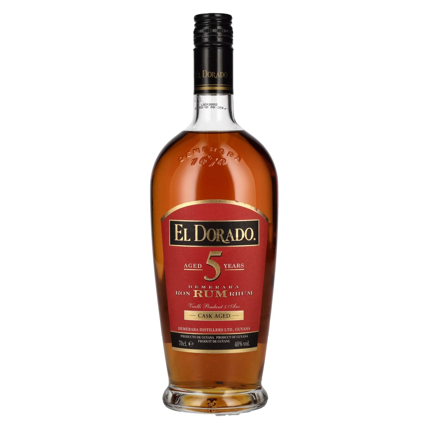 El Dorado 5 Years Old Cask Aged Demerara Rum 40% Vol. 0,7l