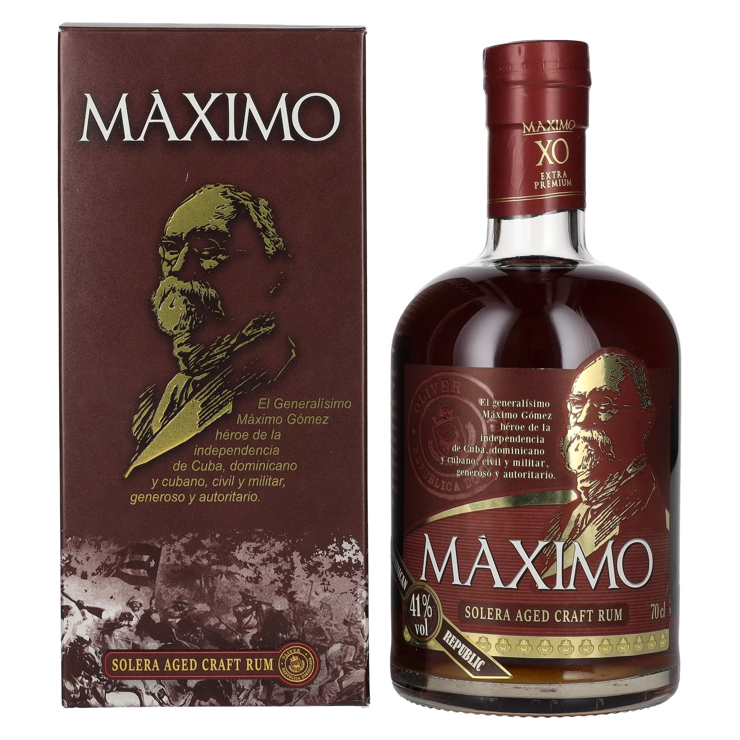 Maximo XO Extra Premium Solera Aged Craft Rum 41% Vol. 0,7l in Giftbox