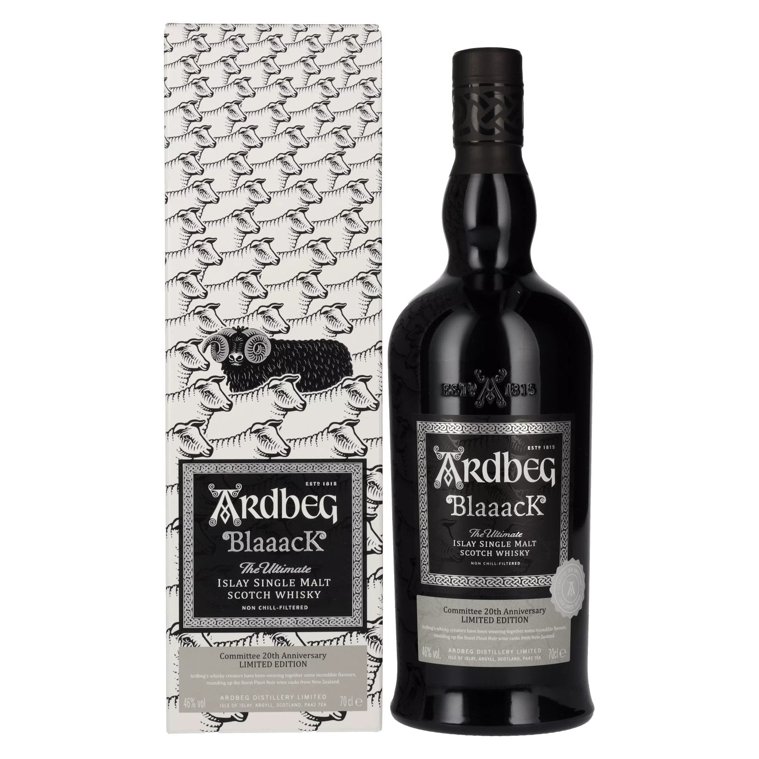 Ardbeg BlaaacK Committee 20th Anniversary Limited Edition 2020 46% Vol. 0,7l in Giftbox