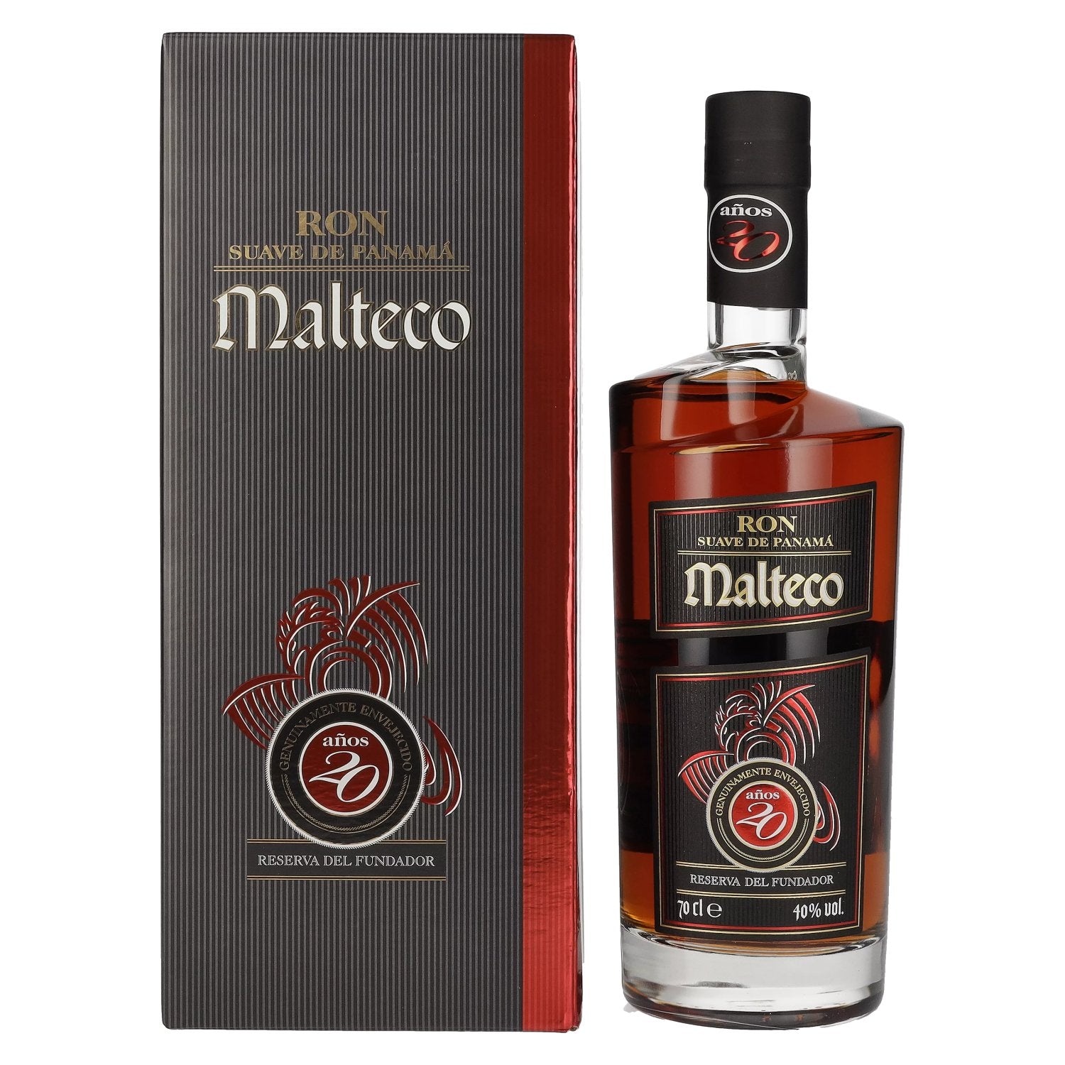 Ron Malteco 20 Anos Reserva del Fundador 40% Vol. 0,7l in Giftbox