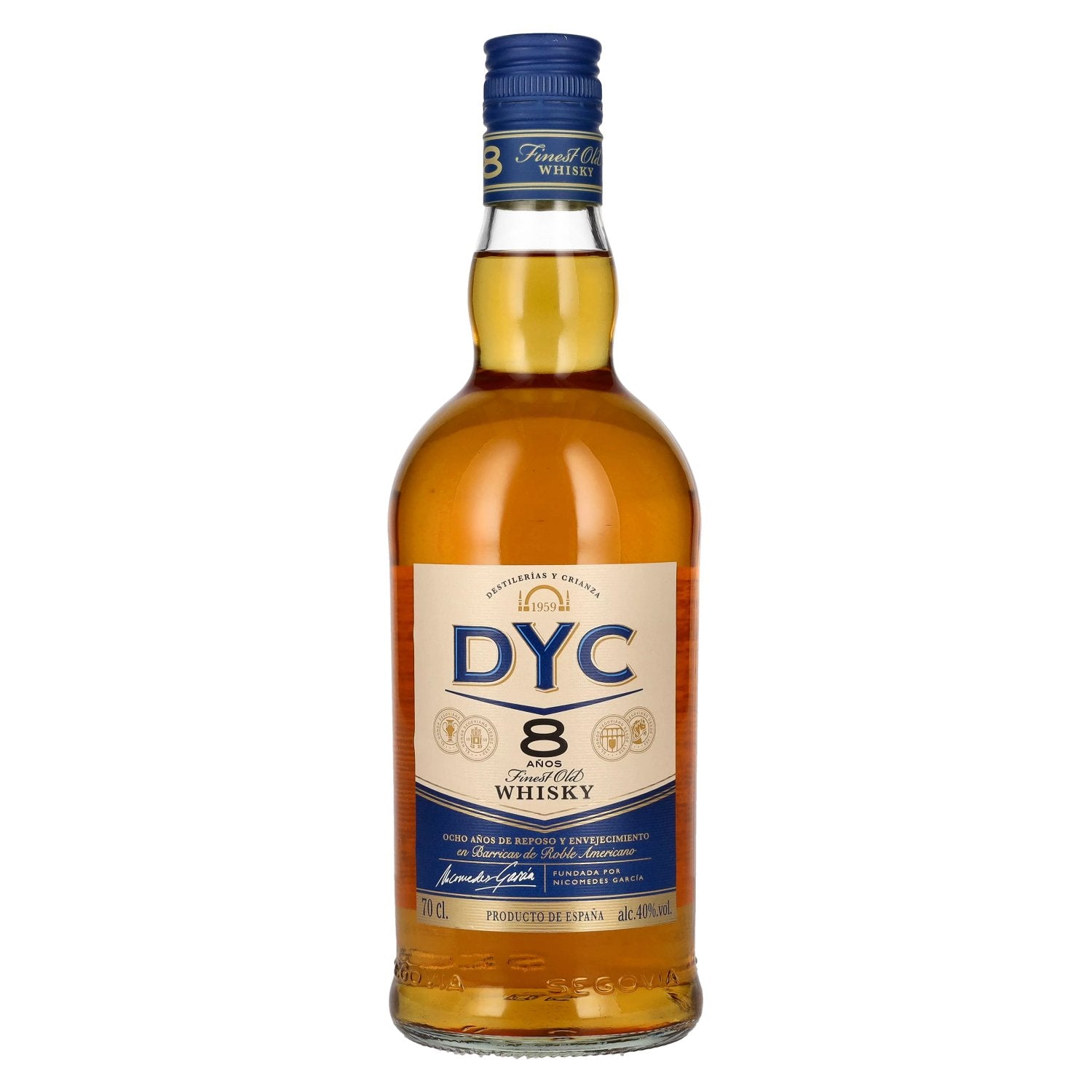 DYC Destilerias y Crianza 8 Anos Finest Old Whisky 40% Vol. 0,7l