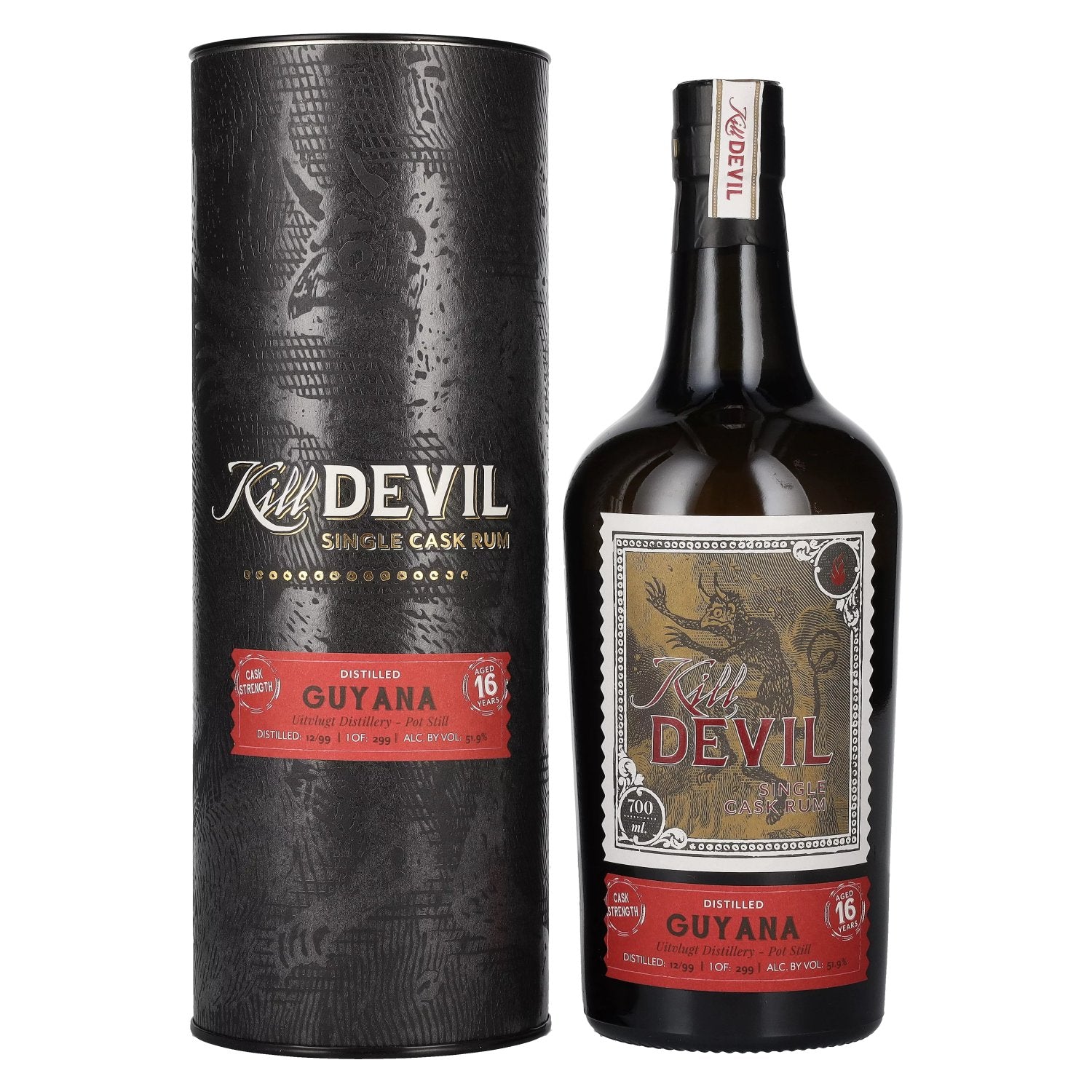 Hunter Laing Kill Devil Guyana 16 Years Old Single Cask Rum 1999 51,9% Vol. 0,7l in Giftbox