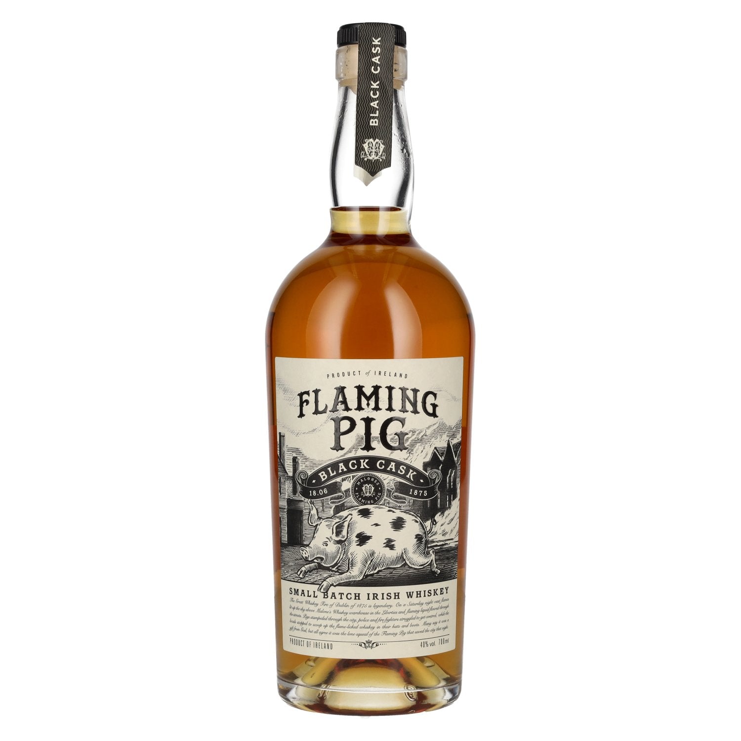 Flaming Pig BLACK CASK Small Batch Irish Whiskey 40% Vol. 0,7l